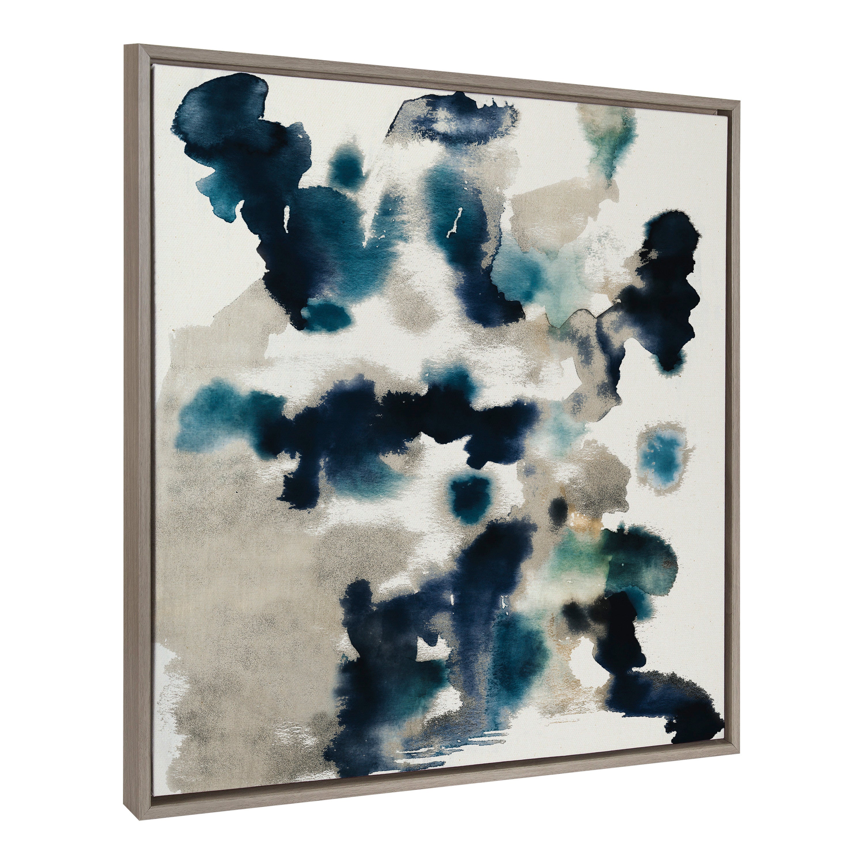 Sylvie Gilded Watercolor Framed Canvas by kateandlaurel - product image 7 for Resin Society