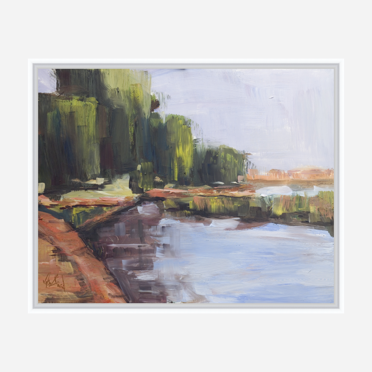 Quite Water Artist Enhanced Canvas Print by John Beard Collection - product image 6 for Resin Society