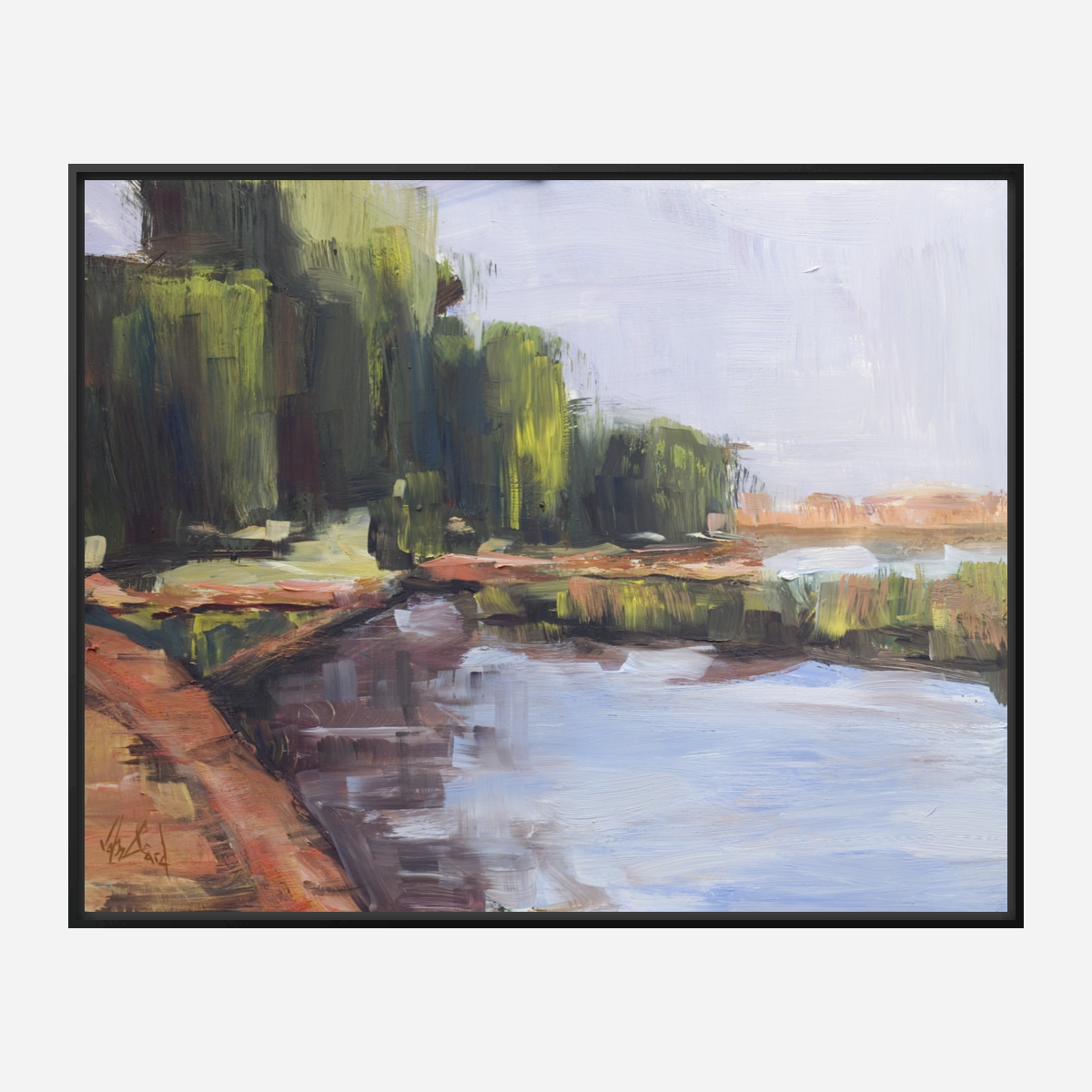 Quite Water Artist Enhanced Canvas Print by John Beard Collection - product image 5 for Resin Society