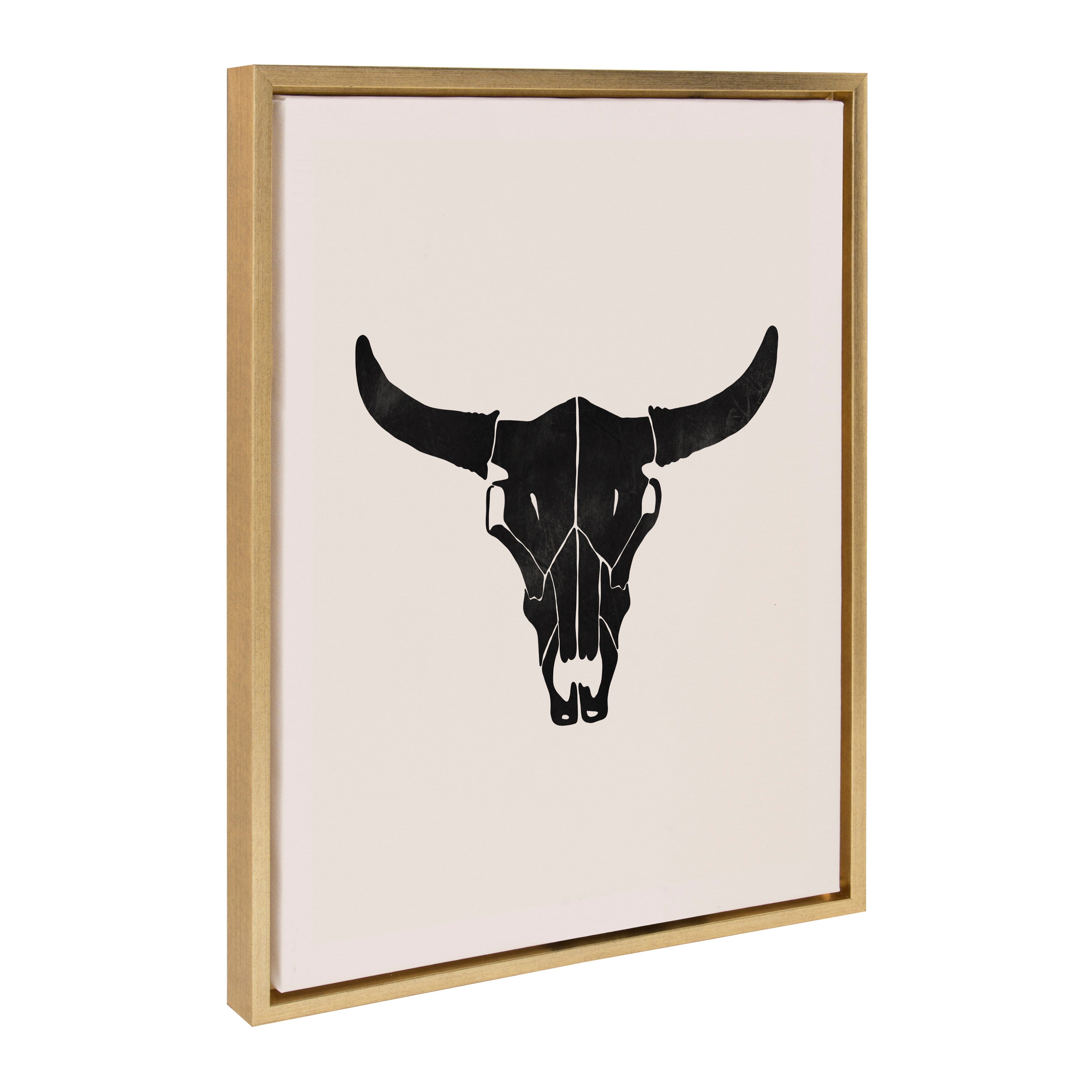 Sylvie Western Skull Framed Canvas by Honey Island Studio