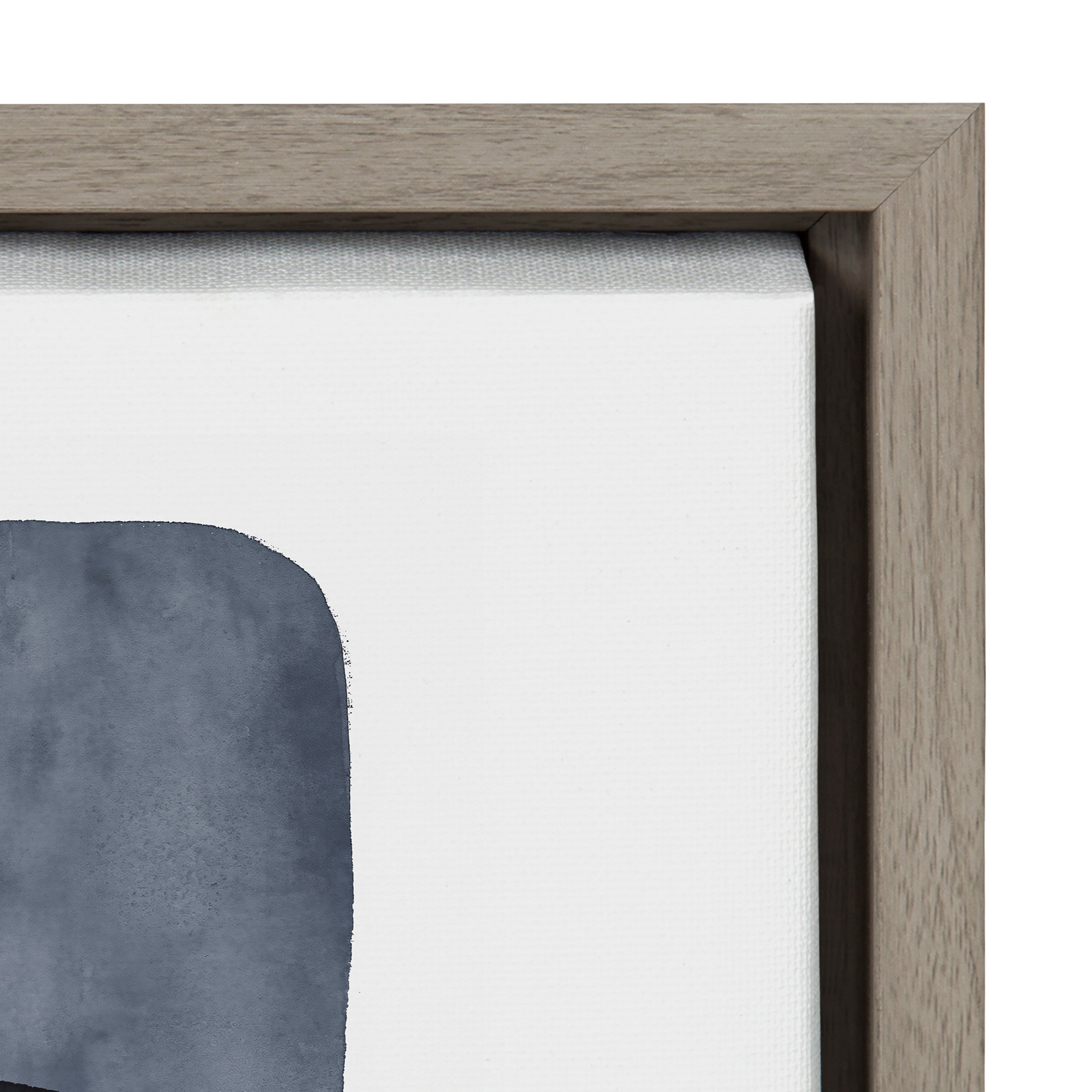 Sylvie Navy Block Abstract Framed Canvas by kateandlaurel - product image 10 for Resin Society