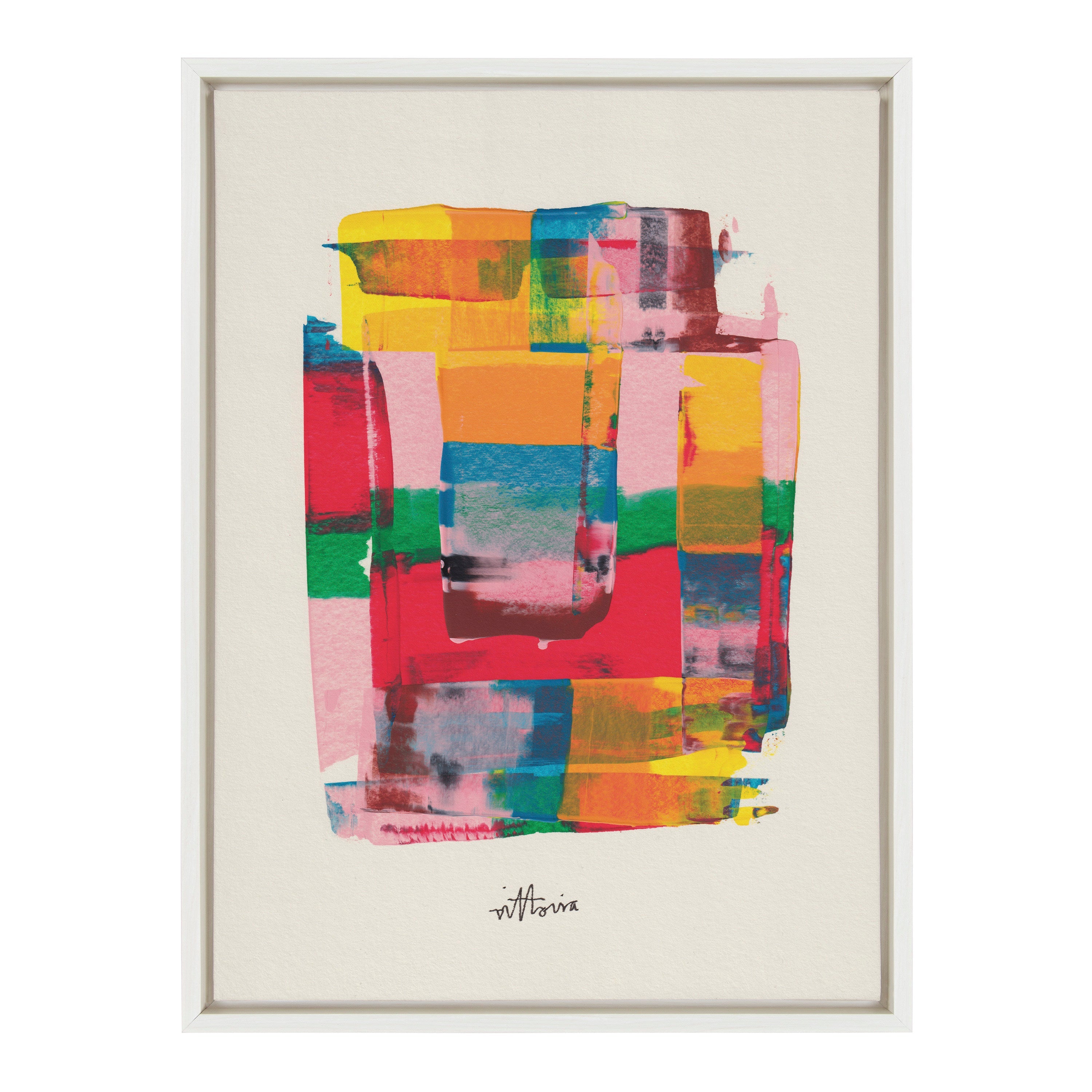Sylvie Embrace The Excess Framed Canvas by Amber Vittoria