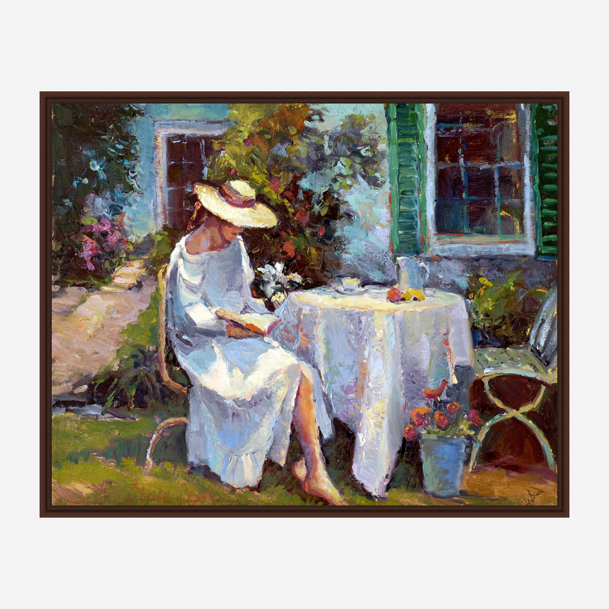 Reading in the Garden by John Beard Collection - product image 7 for Resin Society