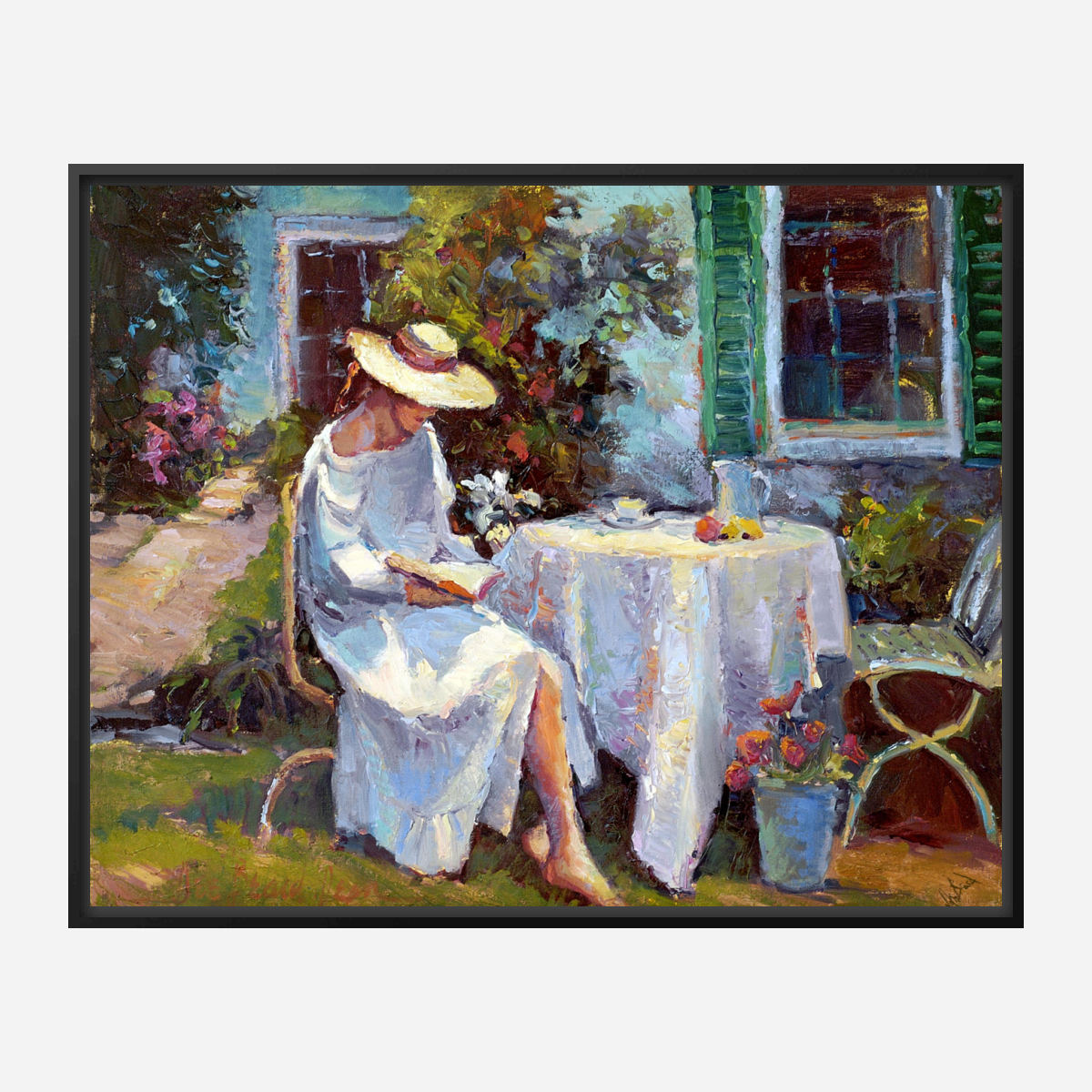 Reading in the Garden by John Beard Collection - product image 5 for Resin Society