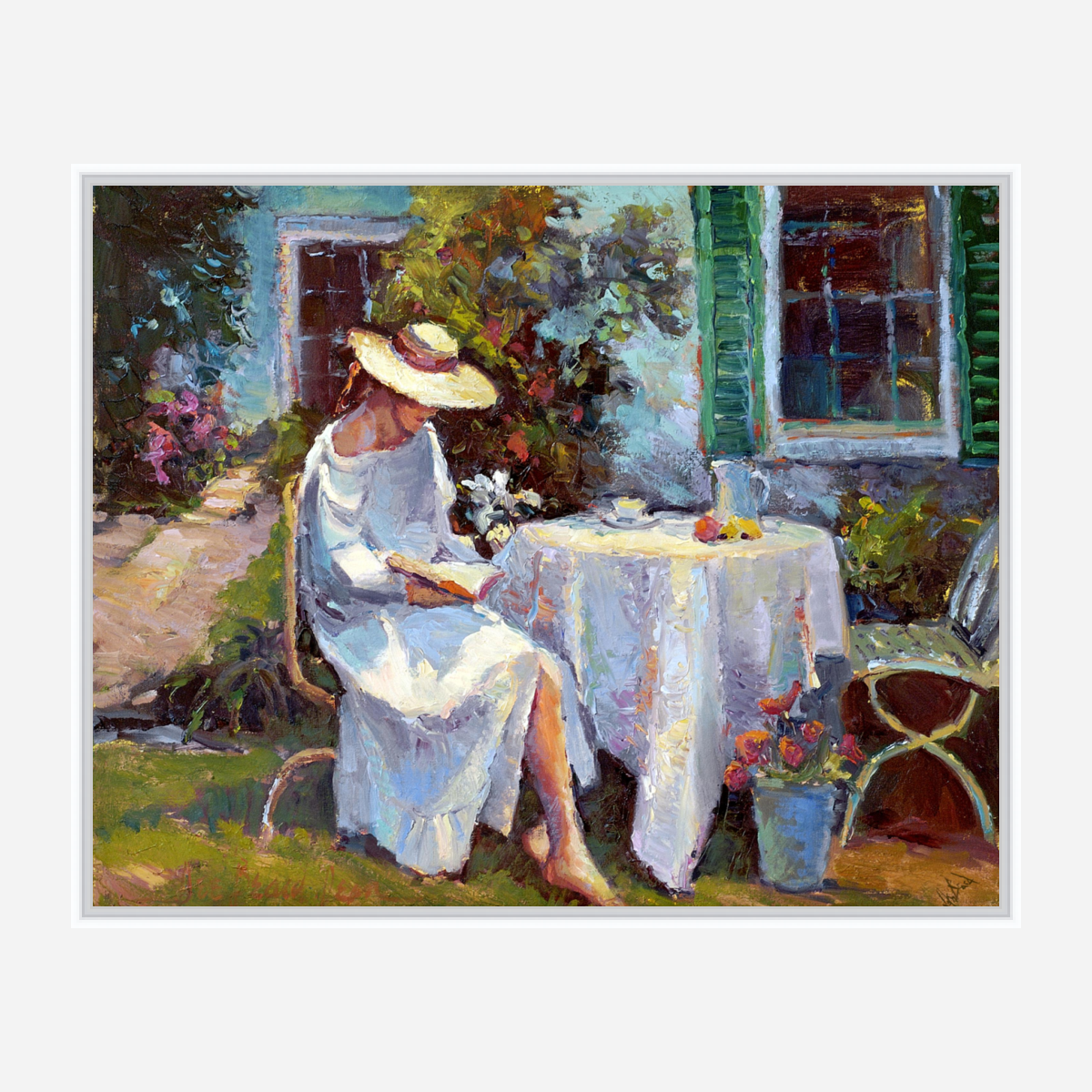 Reading in the Garden by John Beard Collection - product image 6 for Resin Society