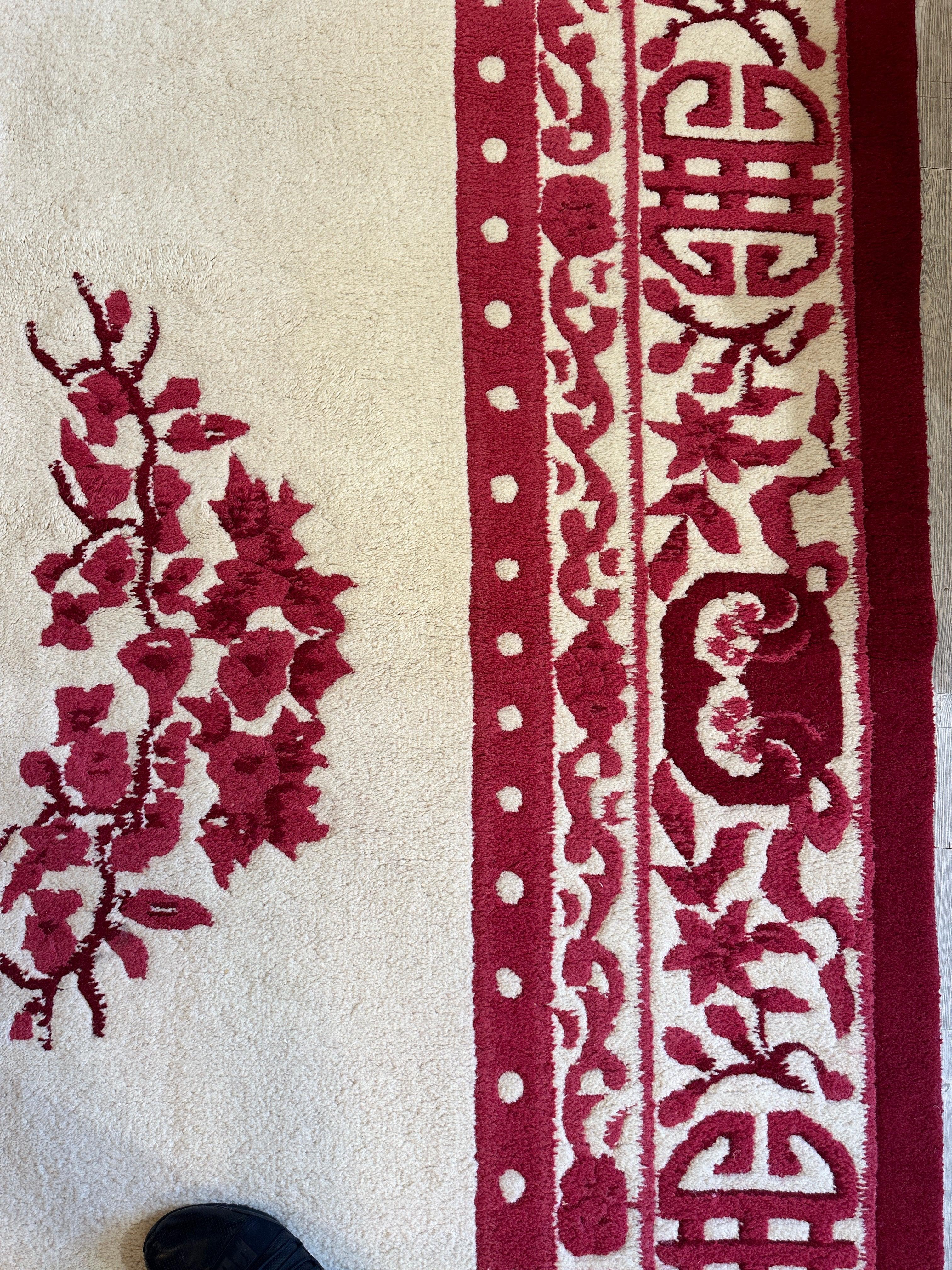 Red & Beige Chinese Art Deco Style Rug 11 x 15 by Rugistan - product image 6 for Resin Society