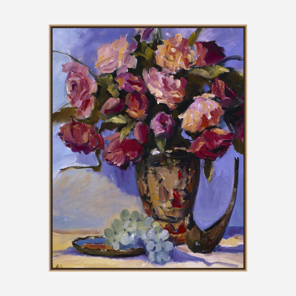 Red Roses Artist Enhanced Canvas Print by John Beard Collection - product image 8 for Resin Society