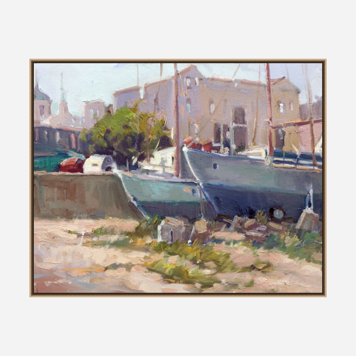 Repair Yard Artist Enhanced Canvas Print by John Beard Collection - product image 8 for Resin Society