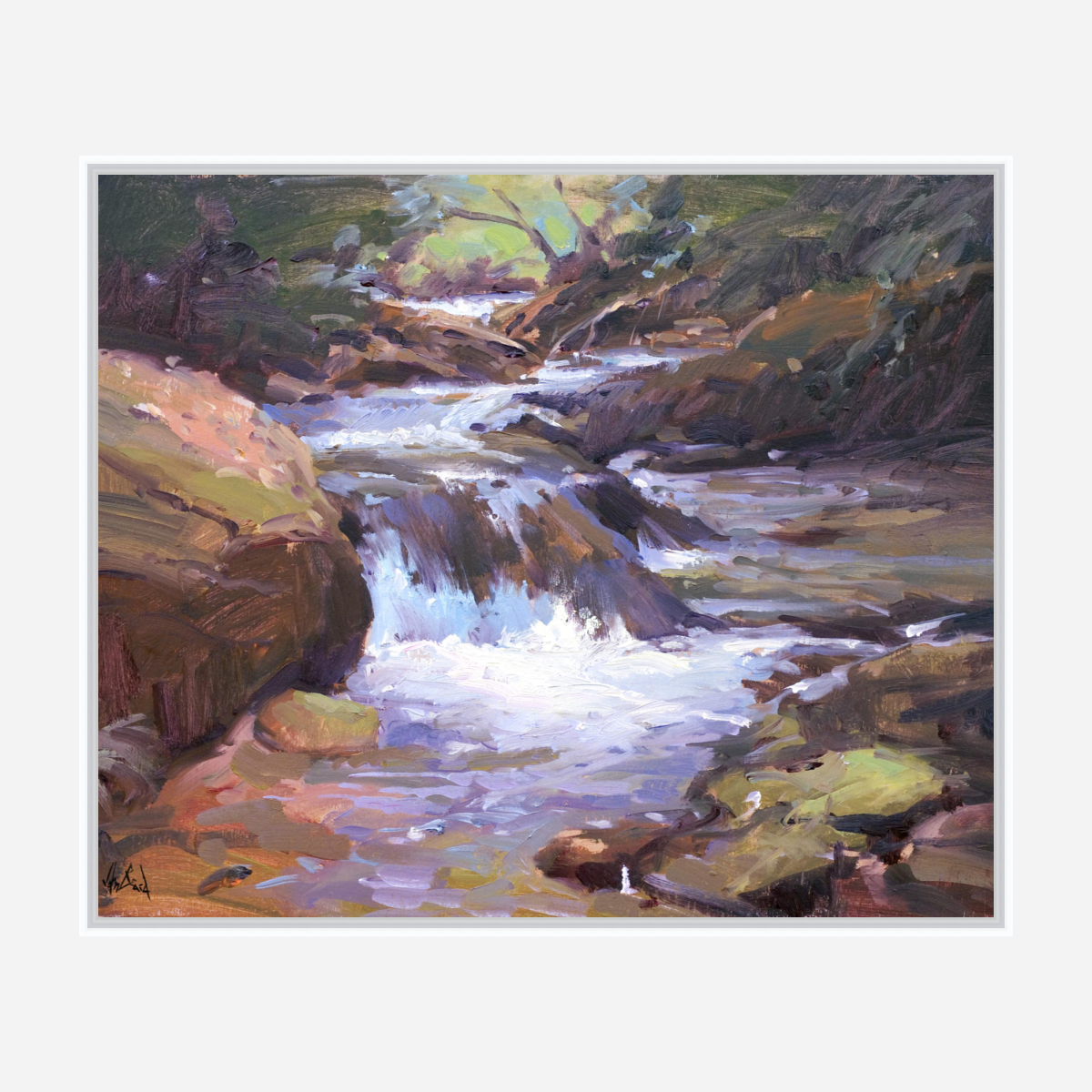 River Rapid Artist Enhanced Canvas Print by John Beard Collection - product image 6 for Resin Society