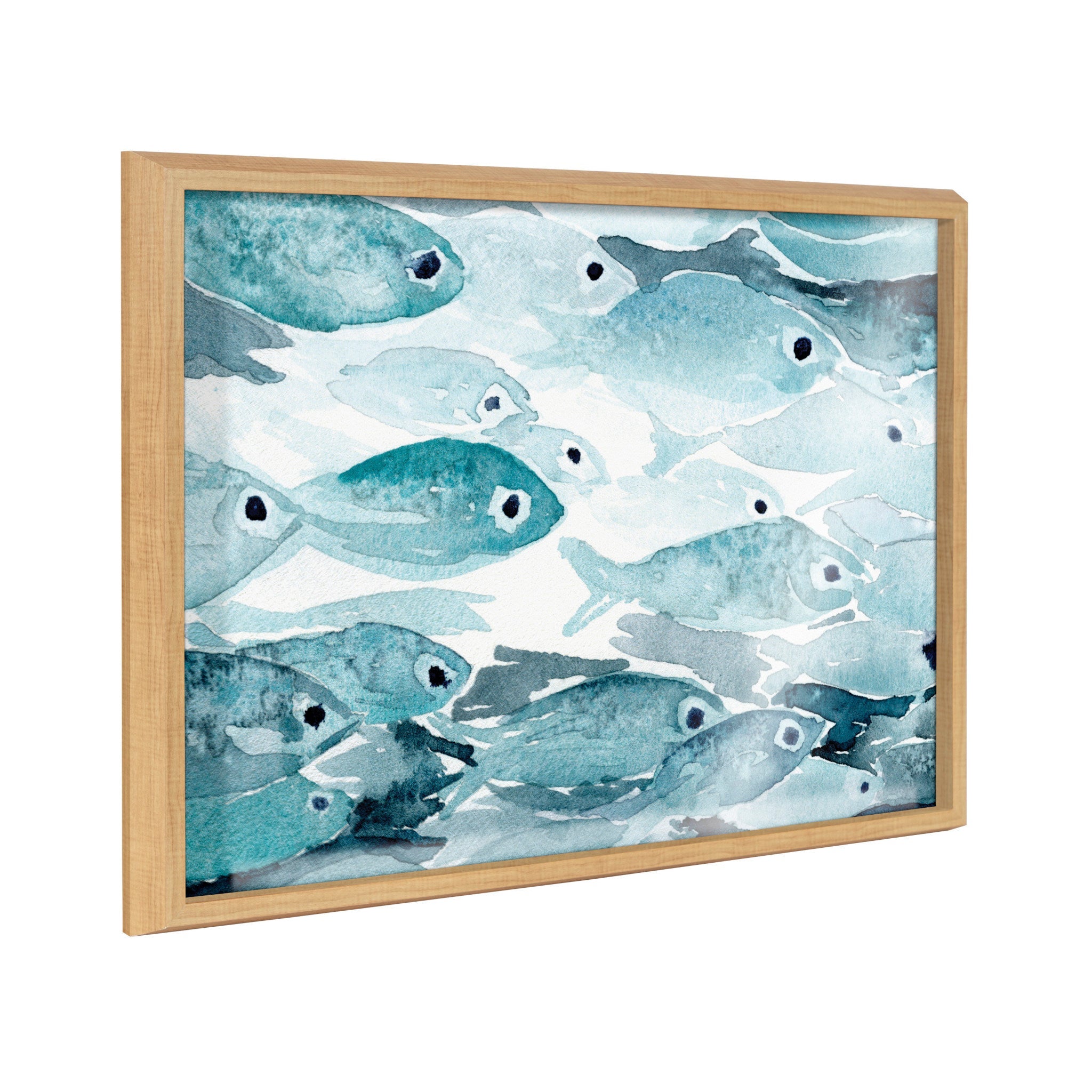 Blake Aholehole Framed Printed Glass by kateandlaurel - main product image for Resin Society