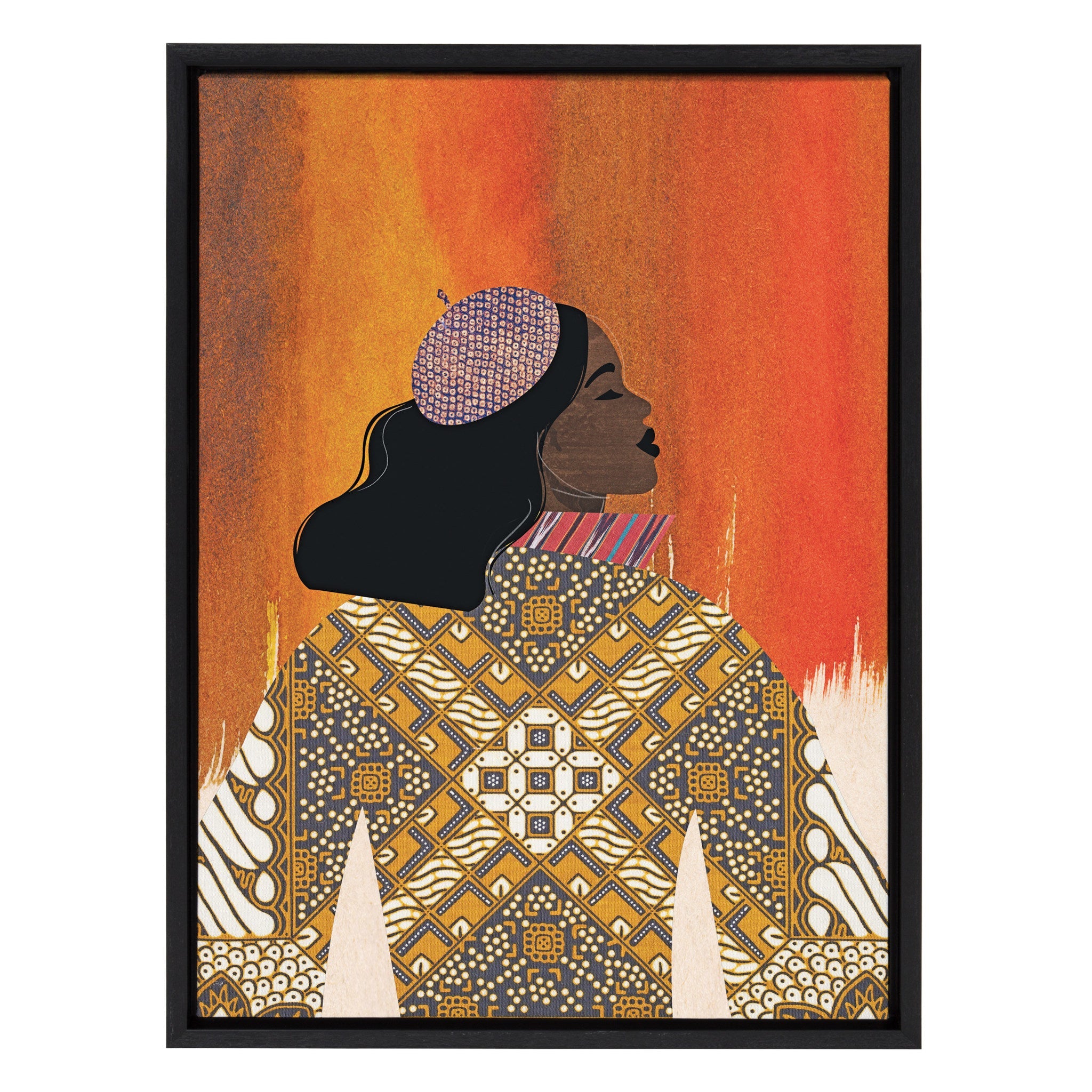 Sylvie Girlie Girl Framed Canvas by kateandlaurel - main product image for Resin Society