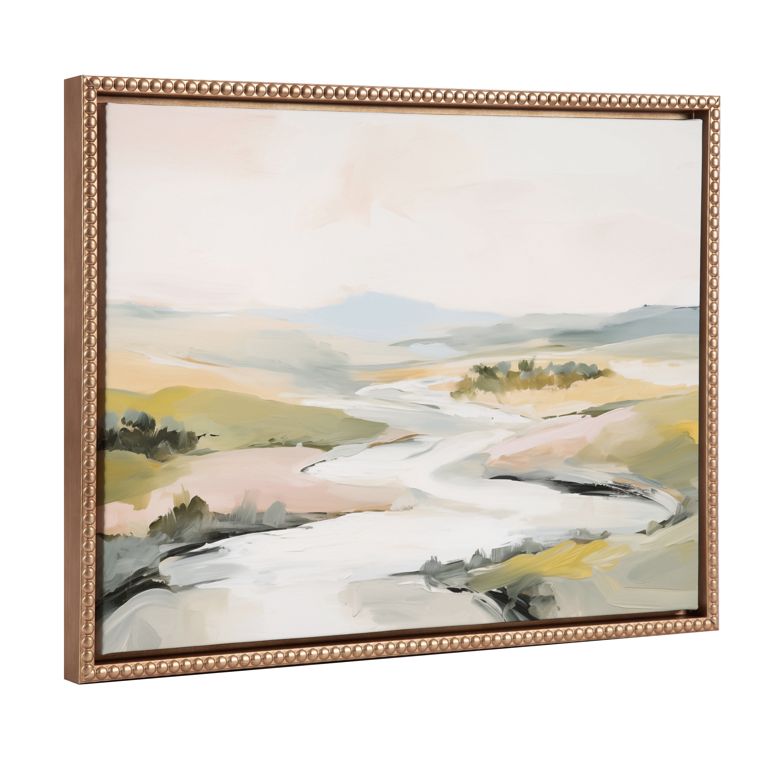 Sylvie Beaded Tranquil Landscape II Framed Canvas by Amy Lighthall