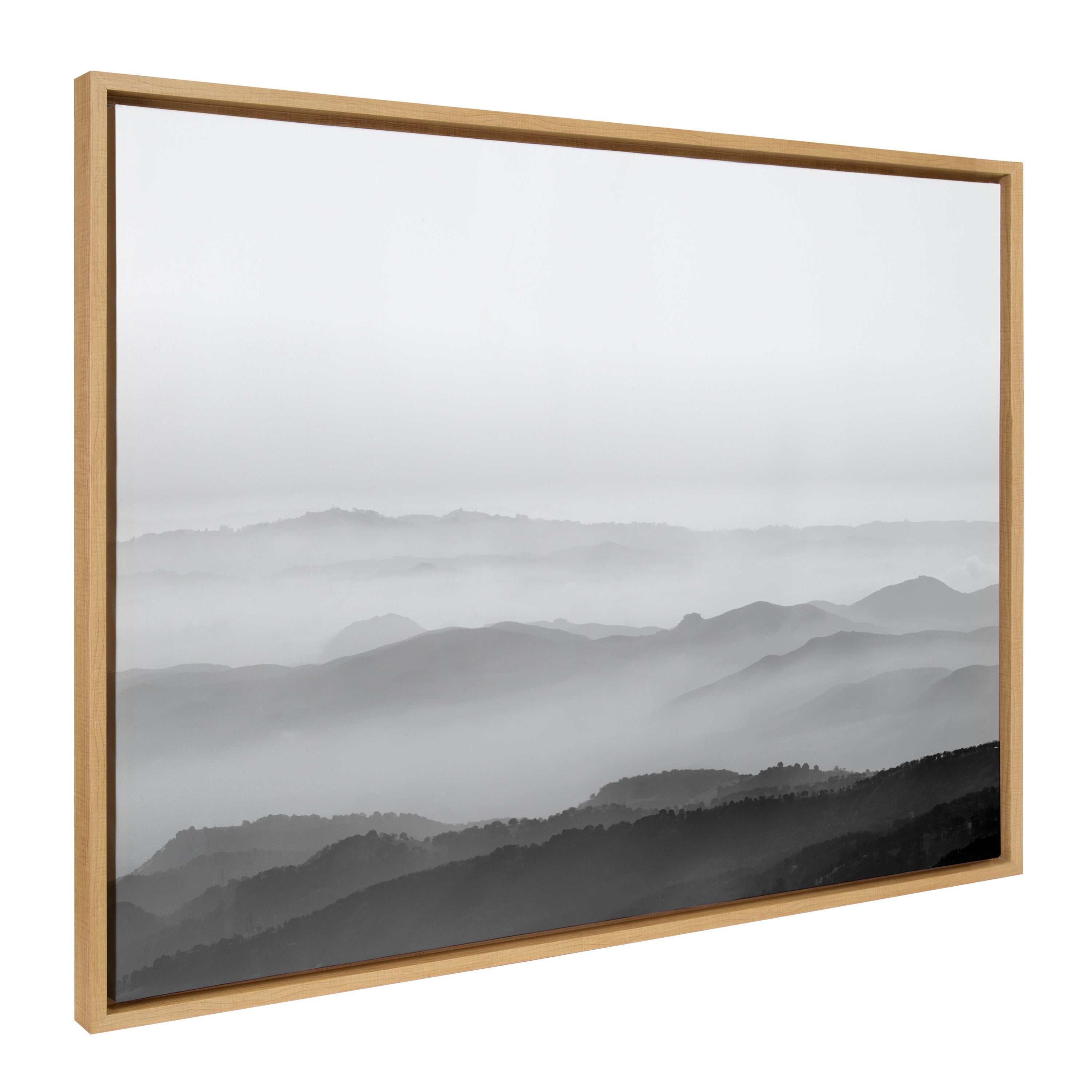 Sylvie Misty Mountains BW Framed Canvas by kateandlaurel - product image 7 for Resin Society