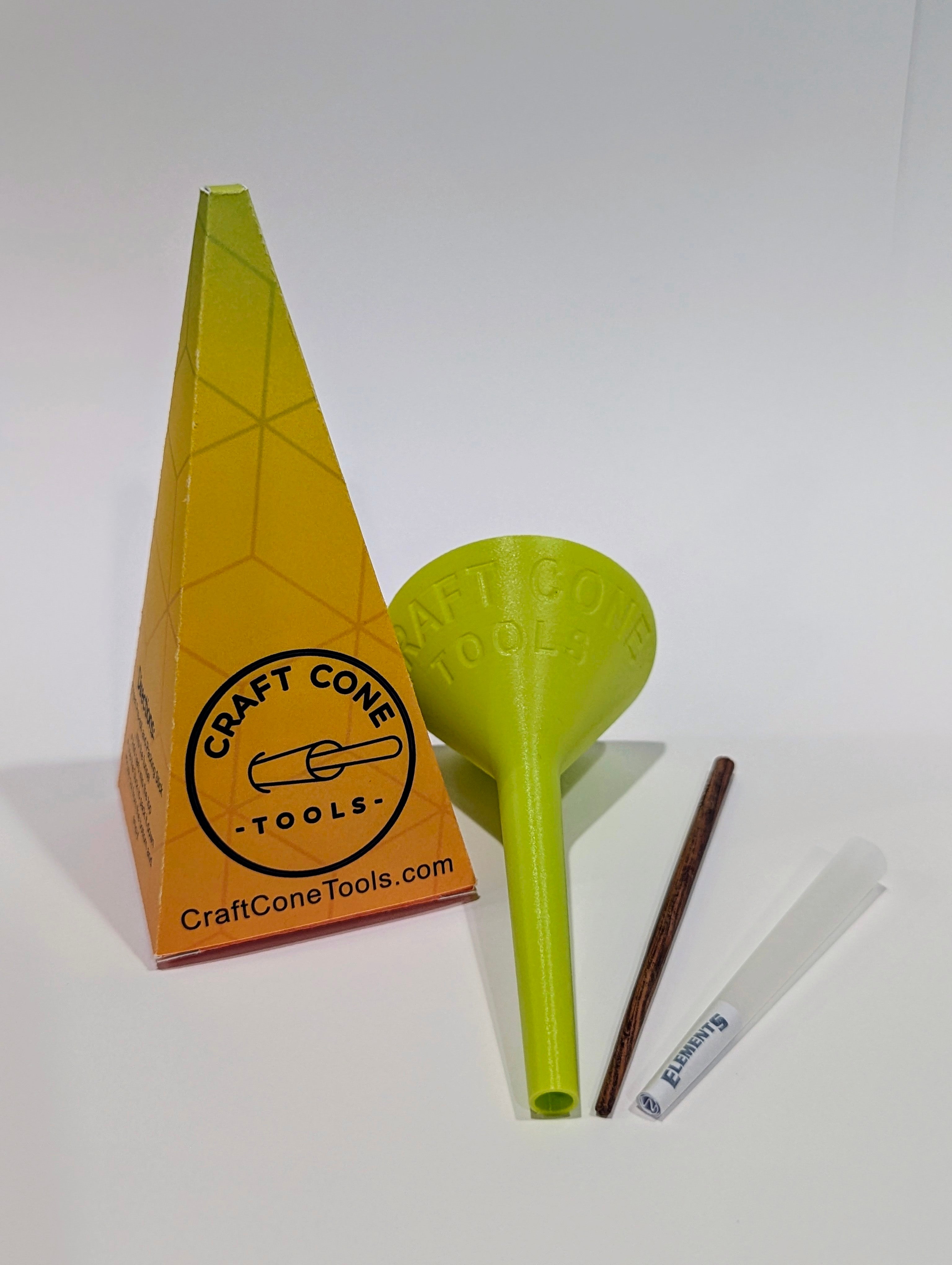Classic Craft Cone Filler & Packing Tool Kit with packing stick and craft cone in multiple colors