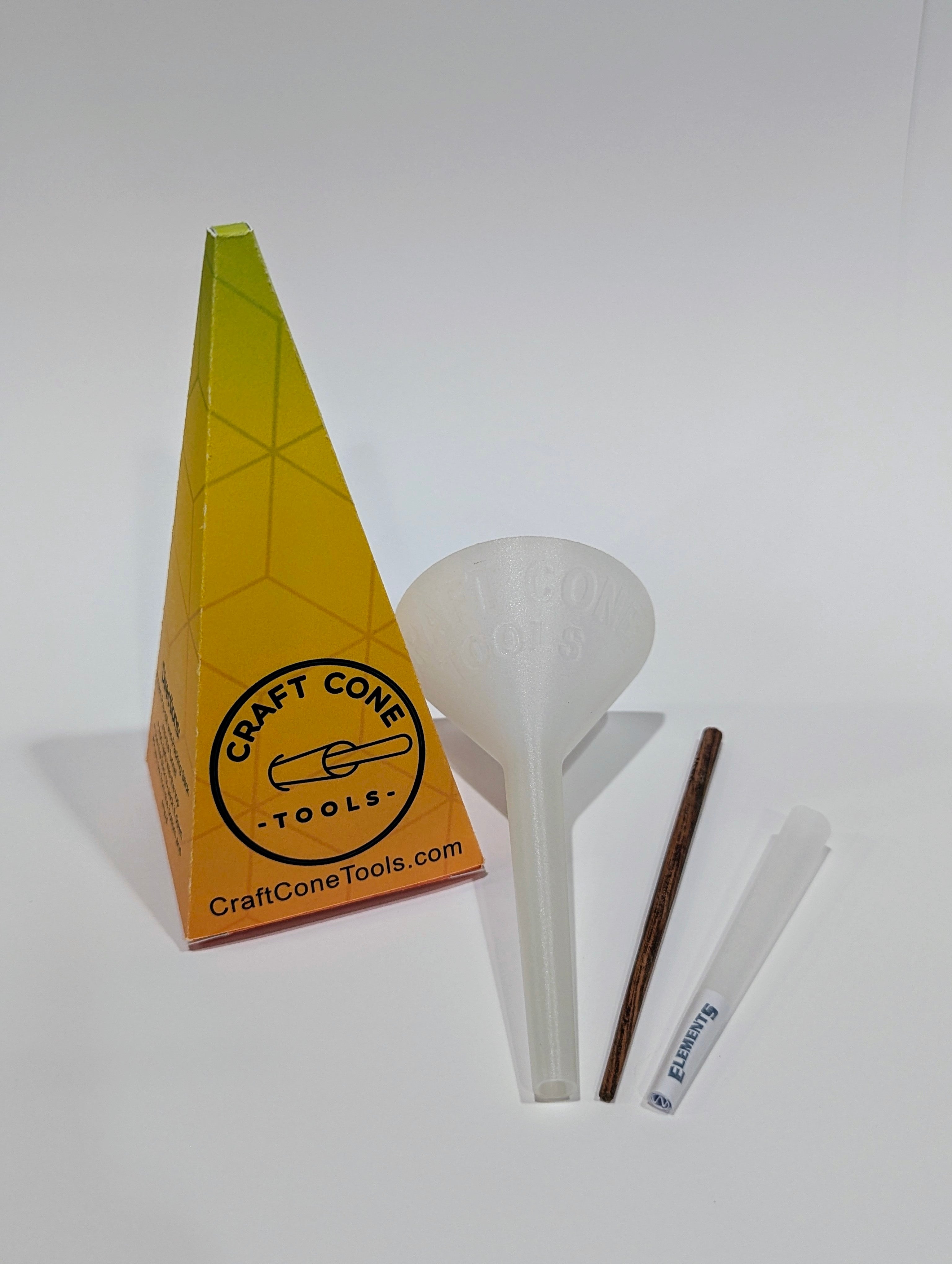 Classic Craft Cone Filler & Packing Tool Kit with packing stick and craft cone in multiple colors