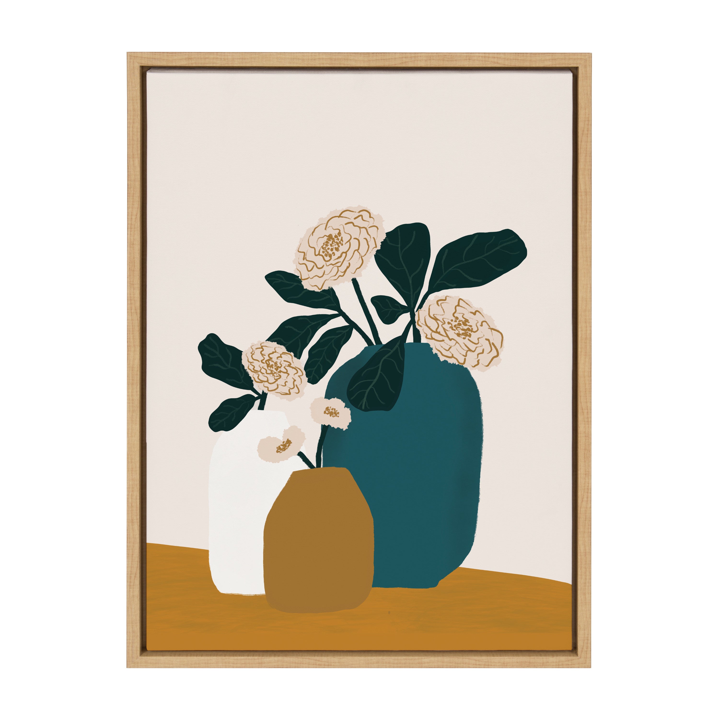 Sylvie Stillness Framed Canvas by kateandlaurel - product image 7 for Resin Society