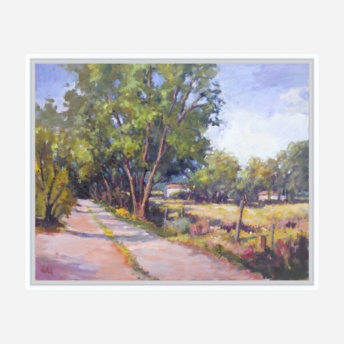 Roadside Trees Artist Enhanced Canvas Print by John Beard Collection - product image 6 for Resin Society