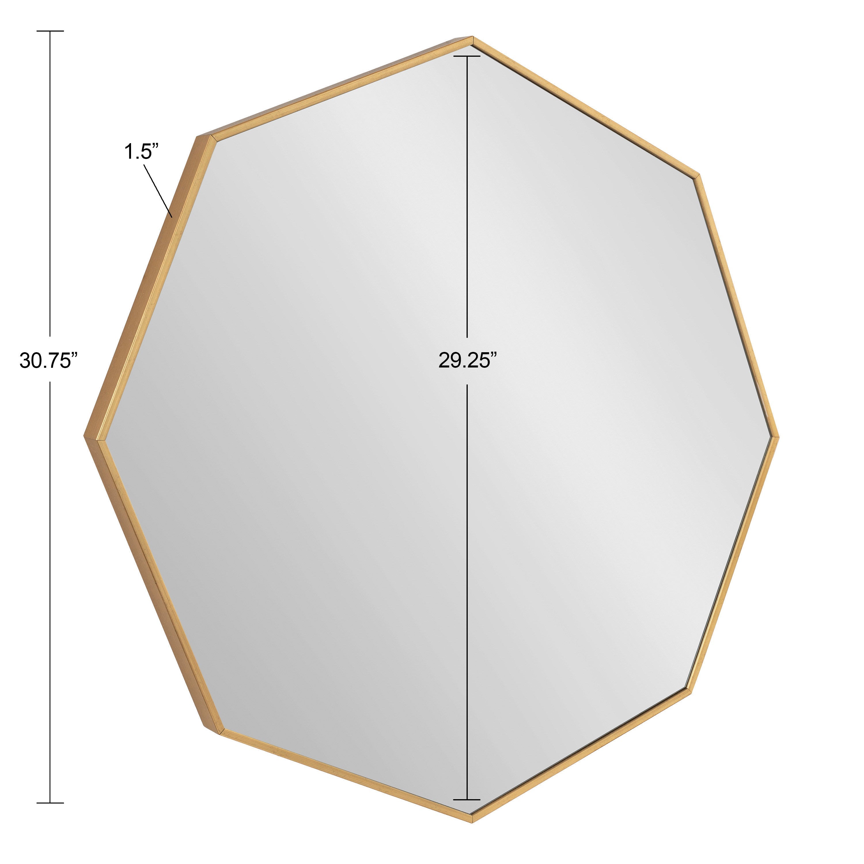 Rhodes Modern Octagon Mirror by kateandlaurel - product image 15 for Resin Society