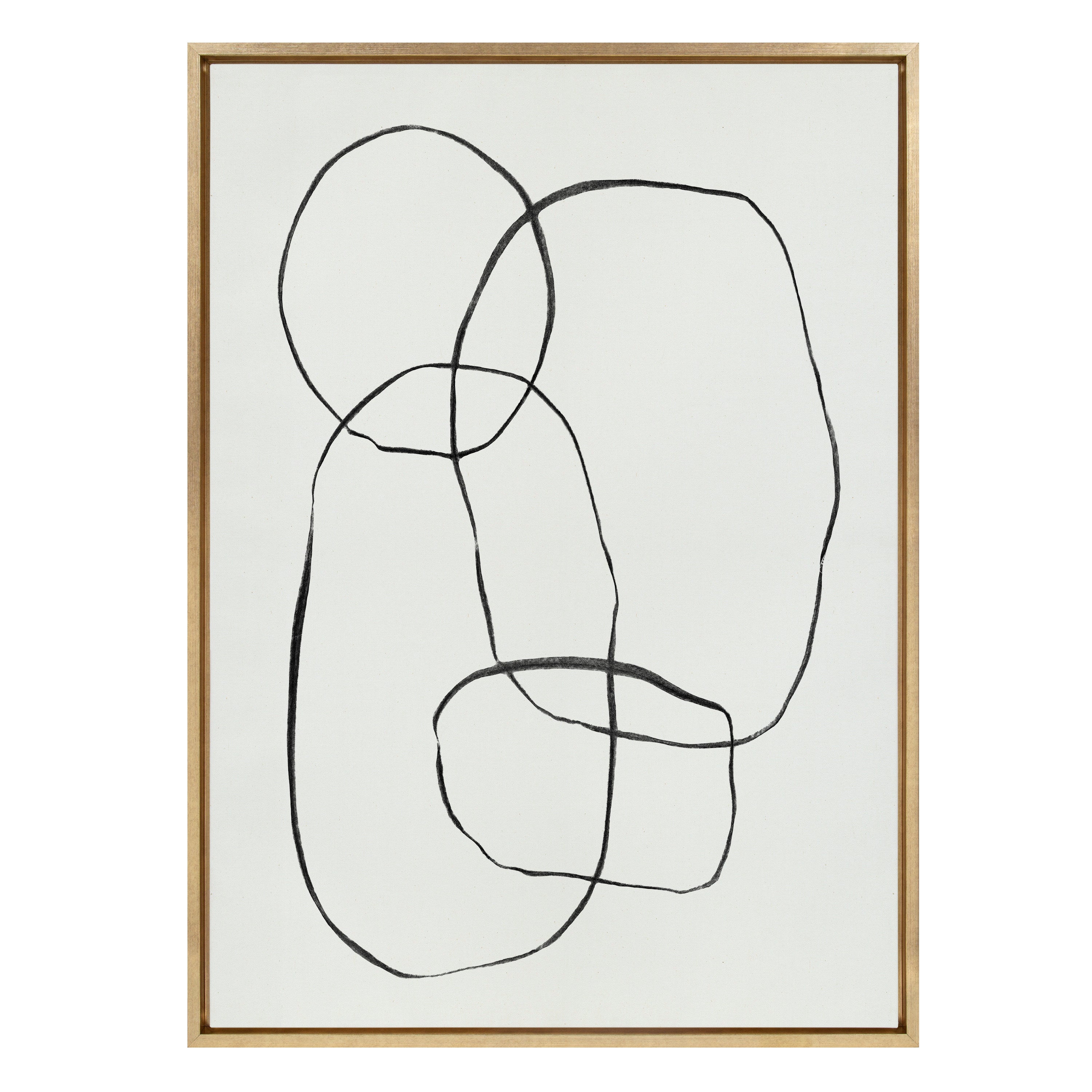Sylvie 871 Modern Circles Framed Canvas by kateandlaurel - product image 12 for Resin Society