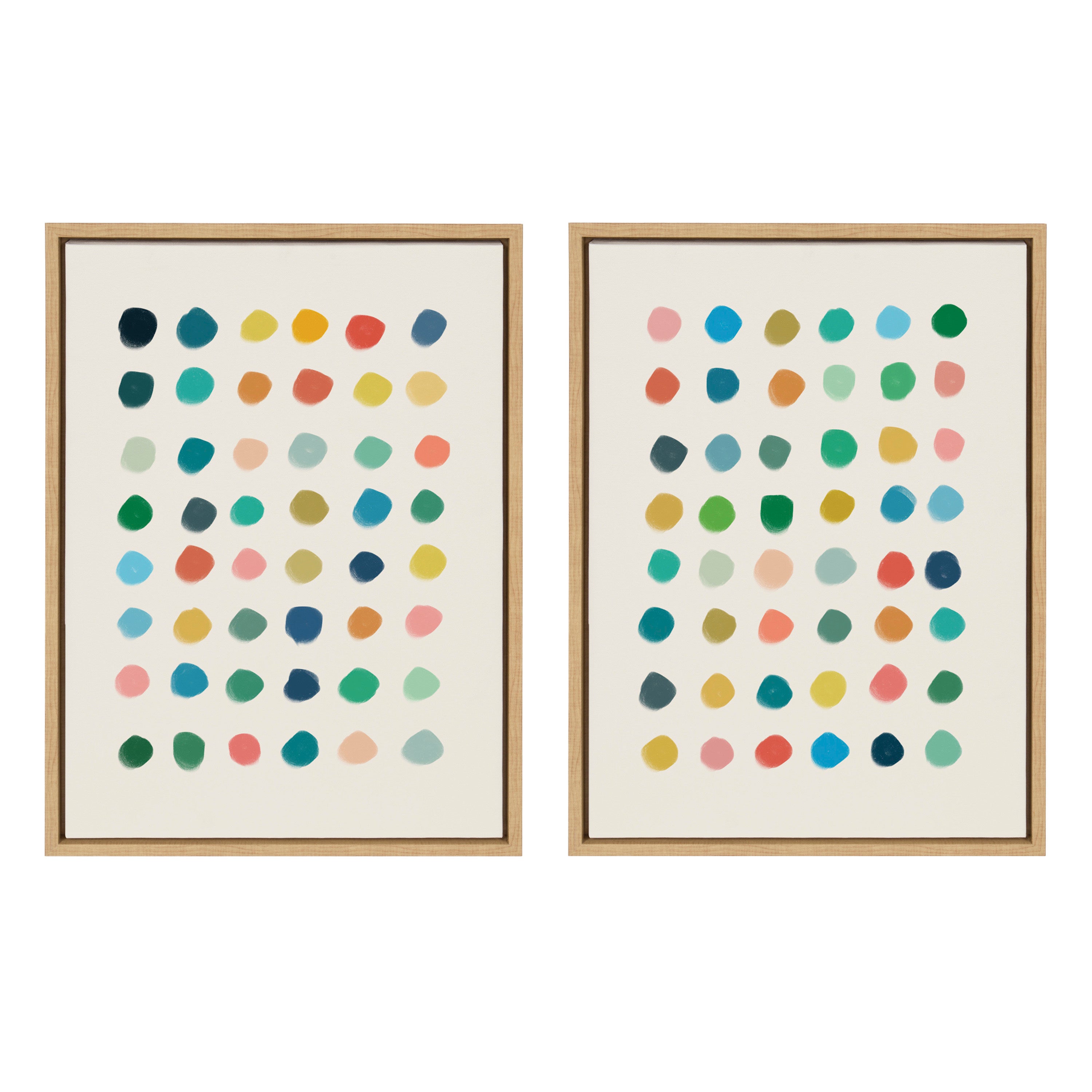 Sylvie Meditation 1 and 2 Framed Canvas Art Set by Kelly Knaga