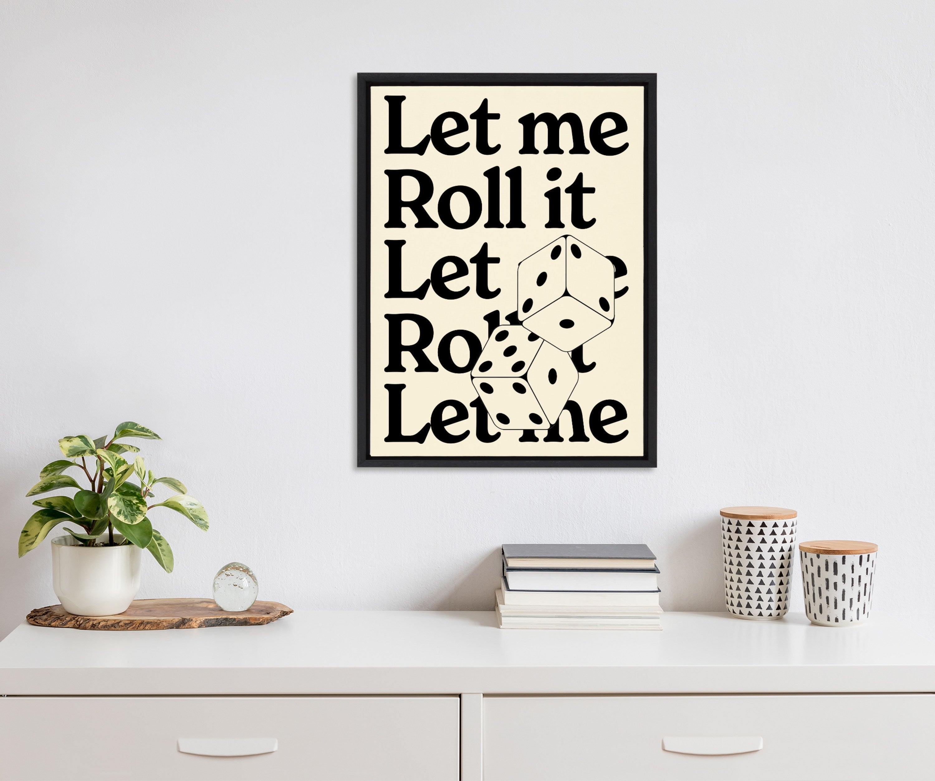 Sylvie Let Me Roll It Framed Canvas by Alli Standefer