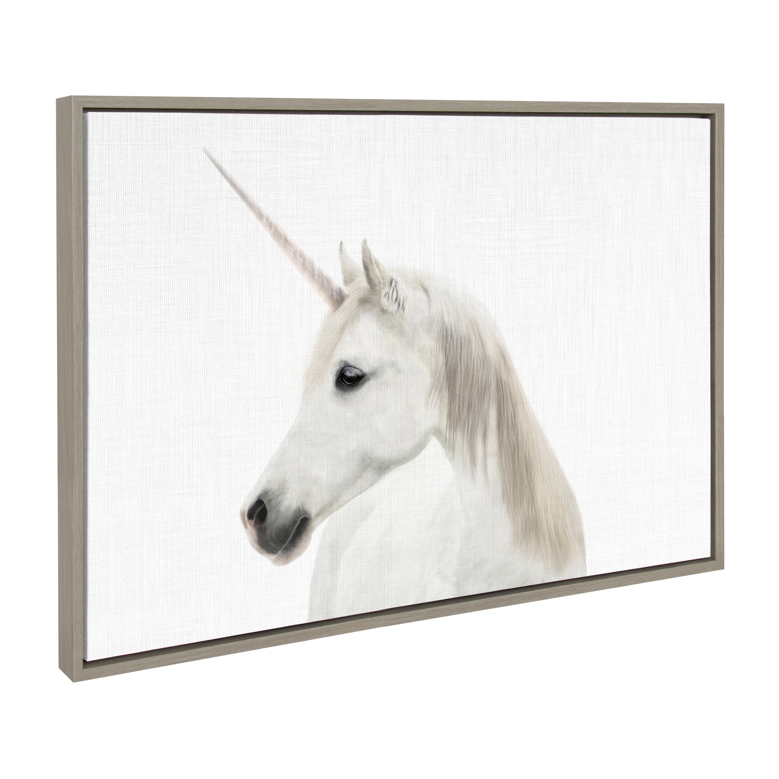 Sylvie Unicorn Framed Canvas by Simon Te of Tai Prints by kateandlaurel - product image 13 for Resin Society