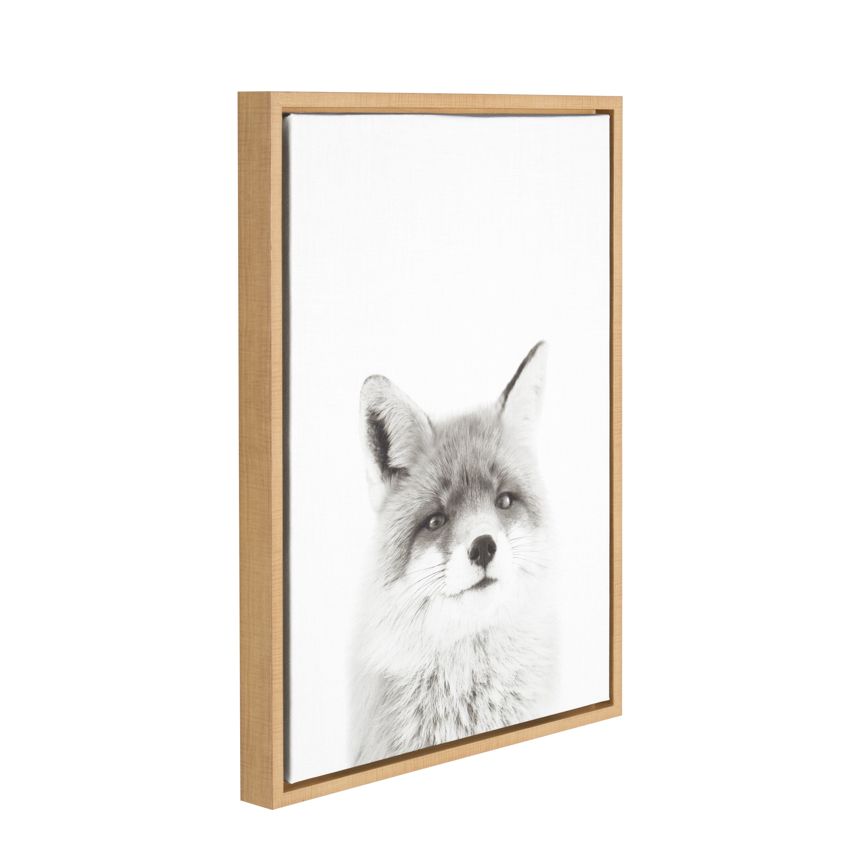 Sylvie Fox Portrait Framed Canvas by Simon Te Tai by kateandlaurel - product image 2 for Resin Society