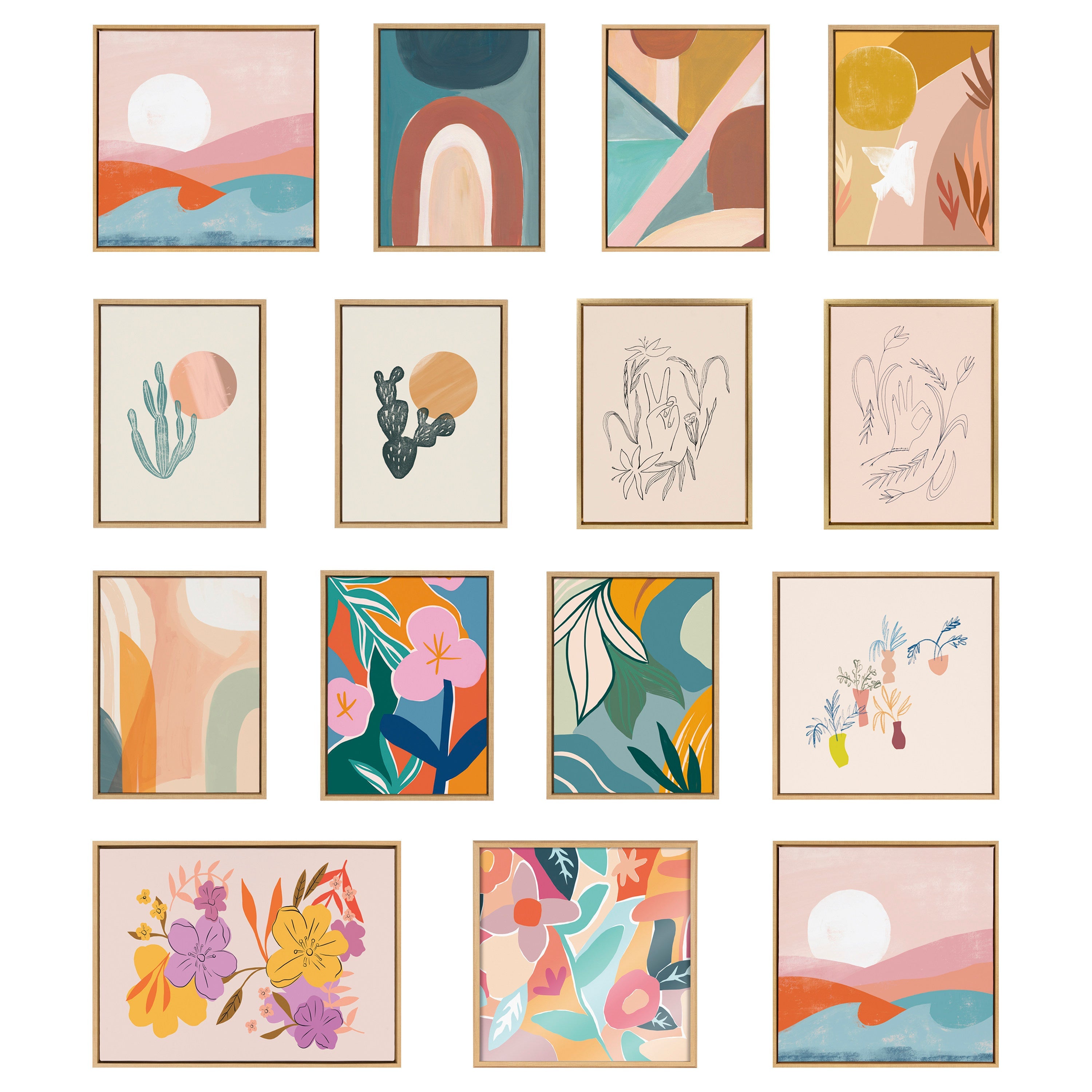 Sylvie Endless Summer Framed Canvas by kateandlaurel - product image 12 for Resin Society