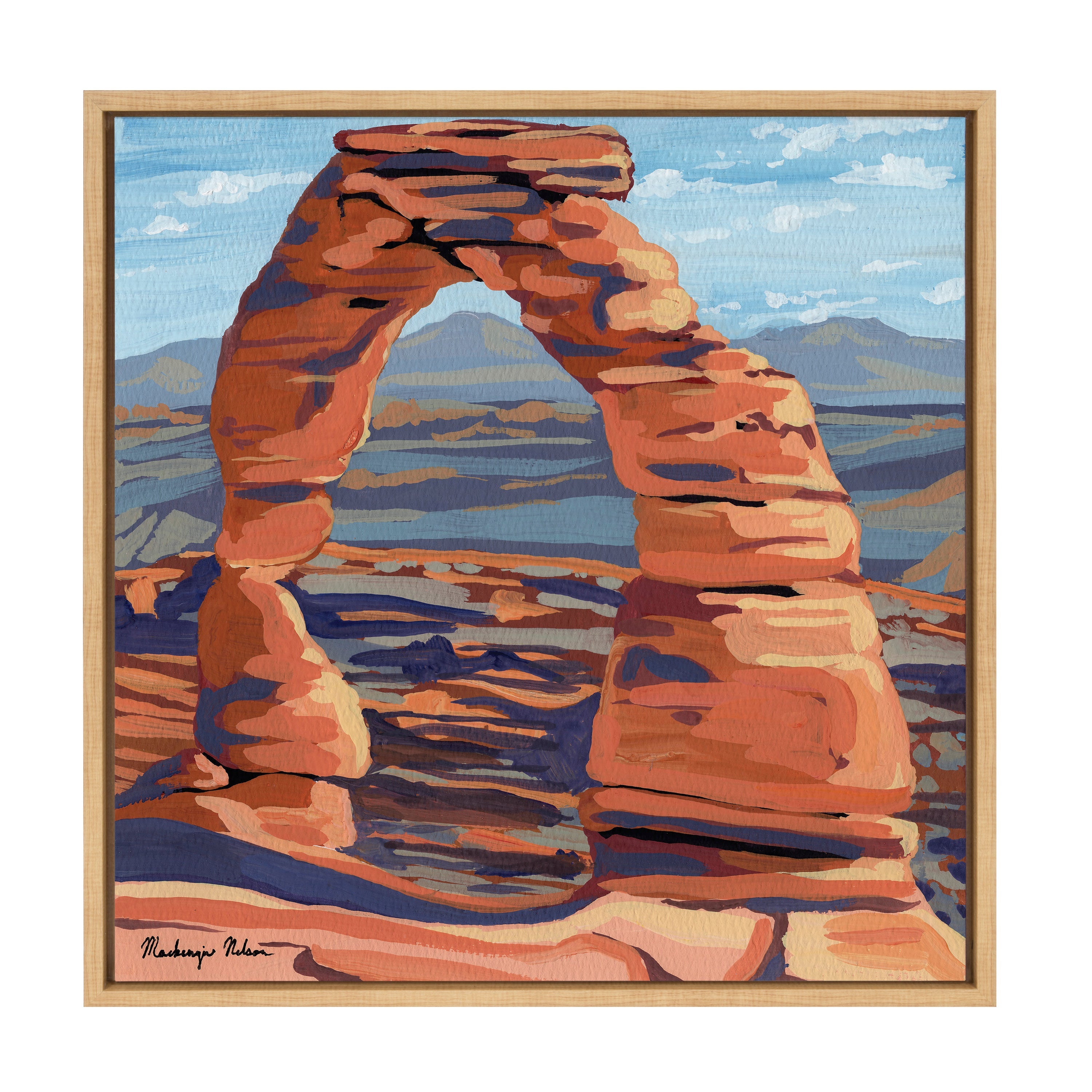 Sylvie Arches Framed Canvas by Mackenzie Nelson