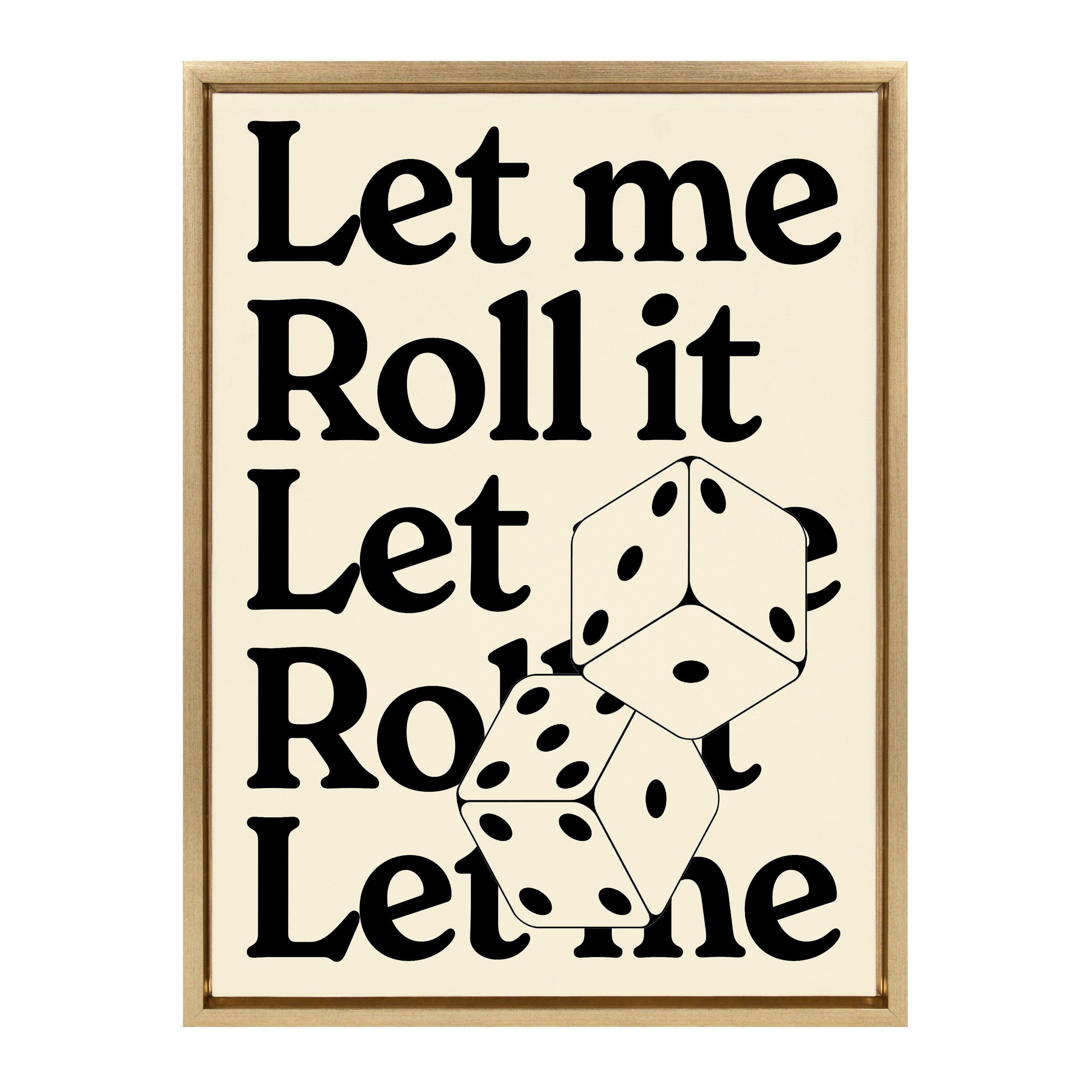 Sylvie Let Me Roll It Framed Canvas by Alli Standefer