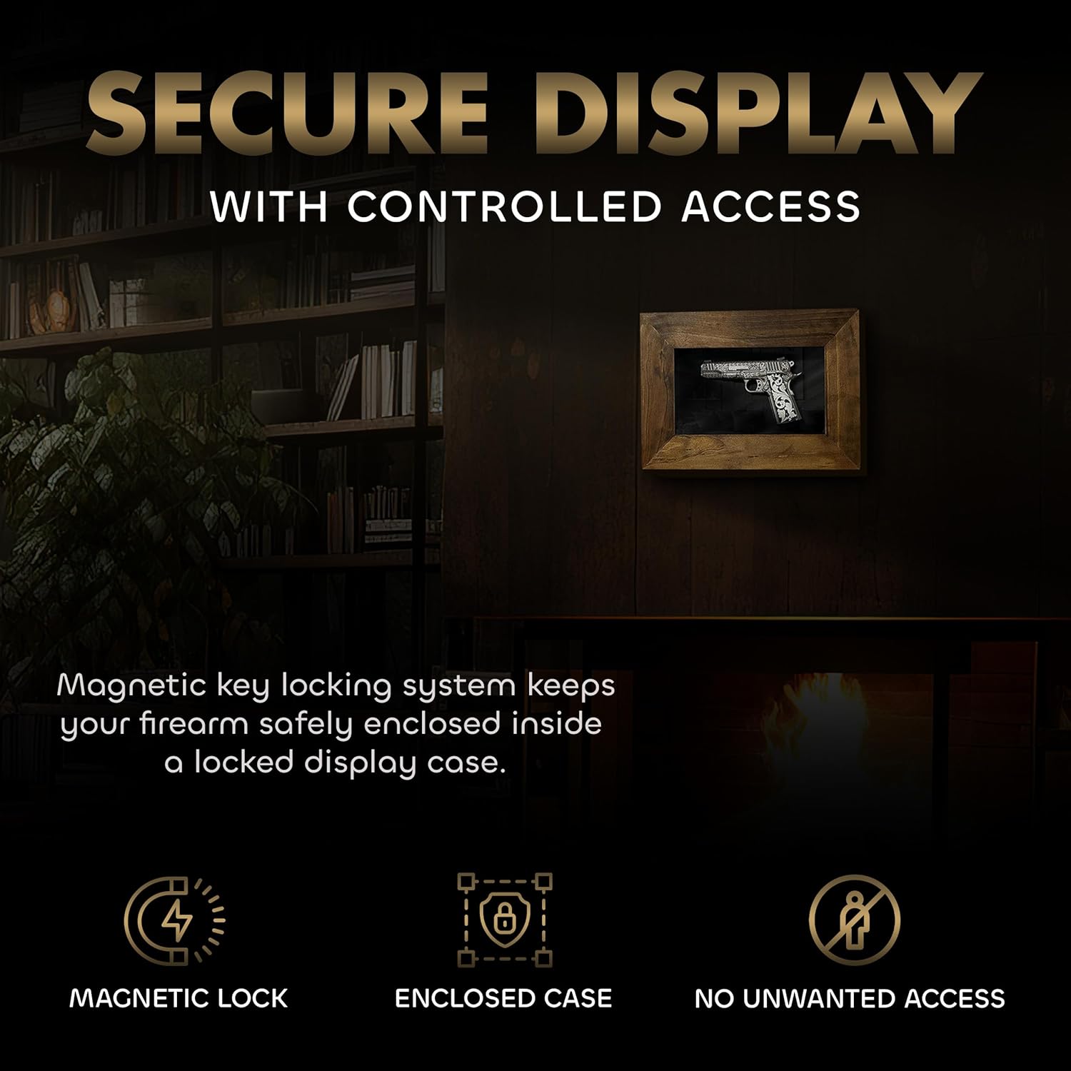 Wall Mounted Pistol Display Case by Bellewood Designs - product image 4 for Resin Society