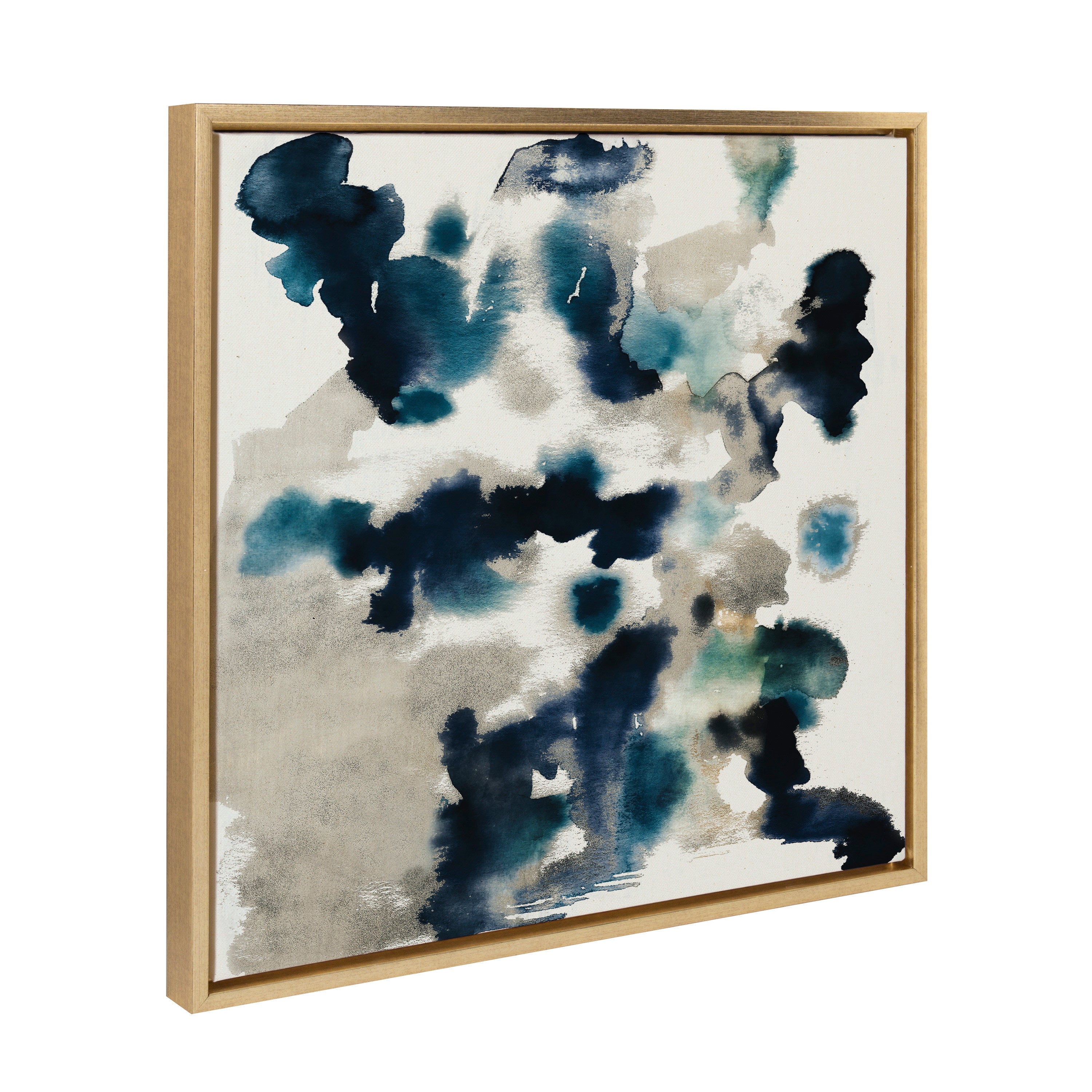 Sylvie Gilded Watercolor Framed Canvas by kateandlaurel - product image 13 for Resin Society