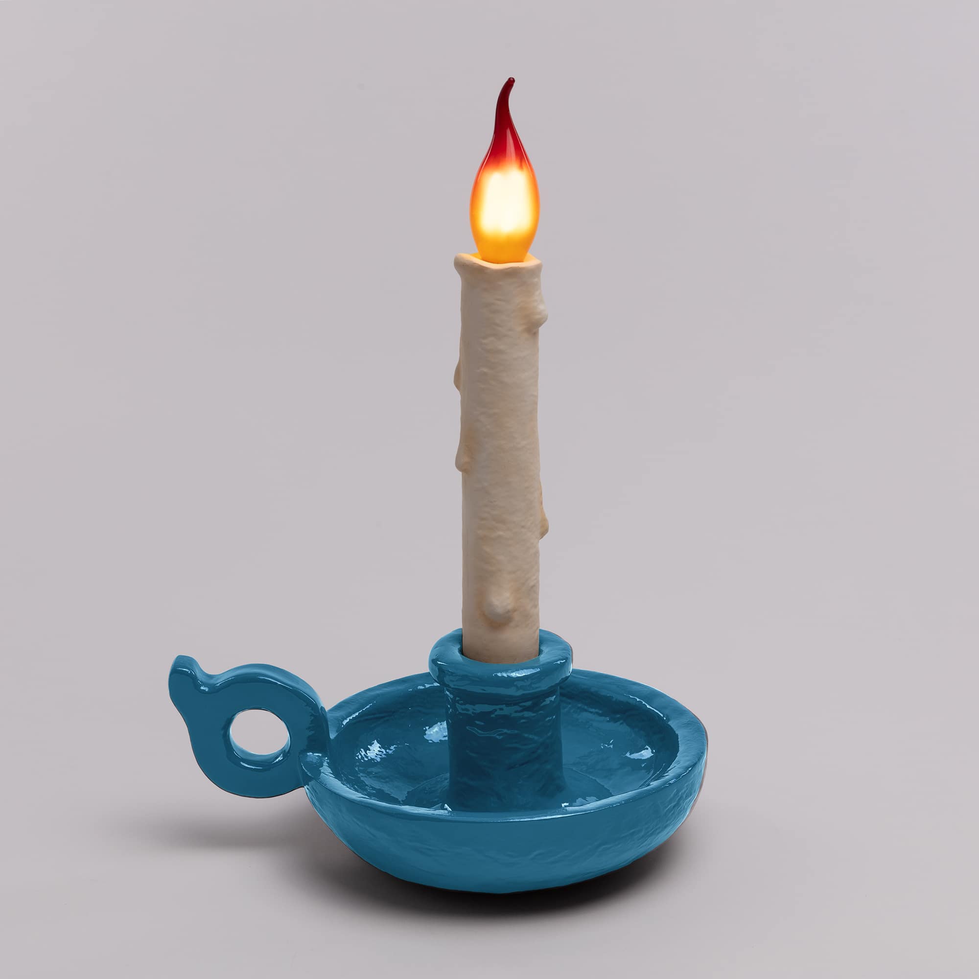 Bugia Lamp Light Blue detail image - Resin Society