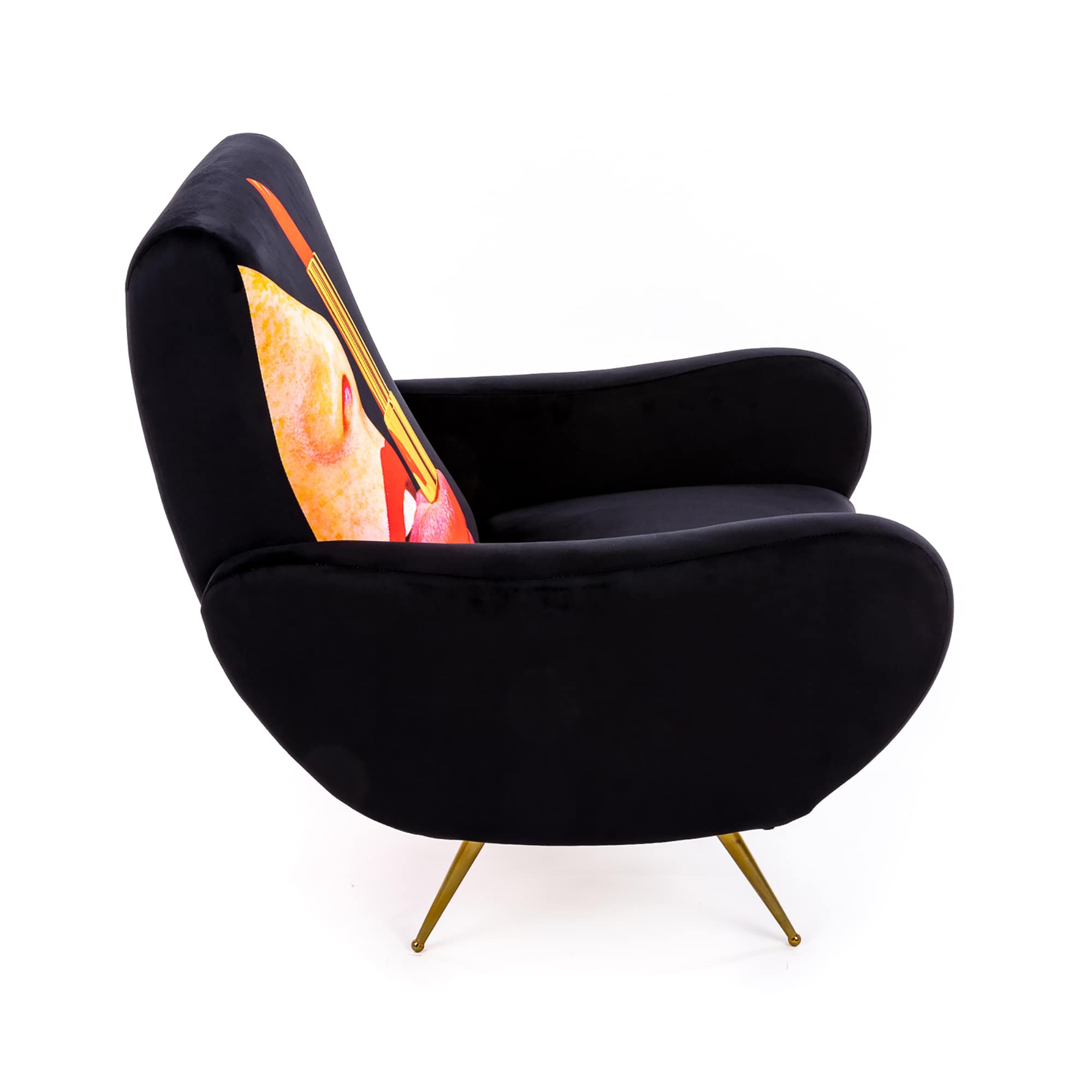 Armchair Tongue Black detail image - Resin Society