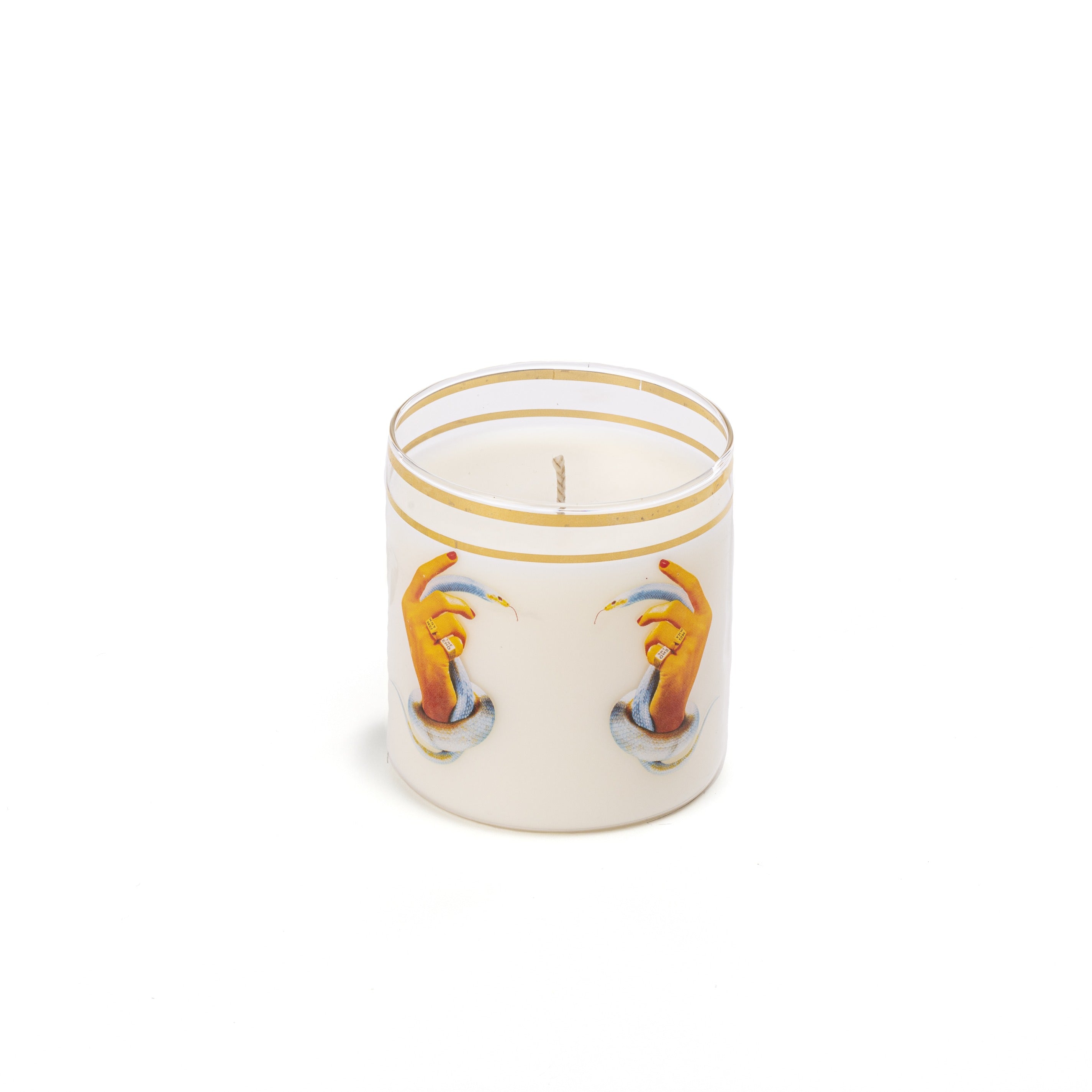 Glass Candle Hands with Snakes by DEKOR - Resin Society