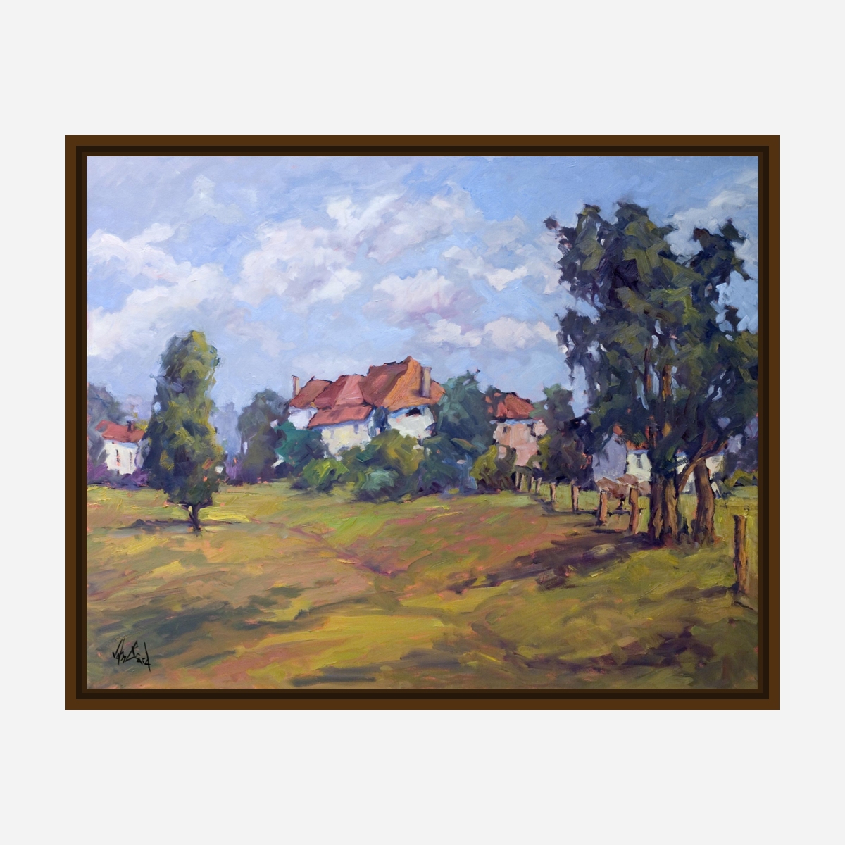 Serene Pastures Artist Enhanced Canvas Print by John Beard Collection - product image 7 for Resin Society