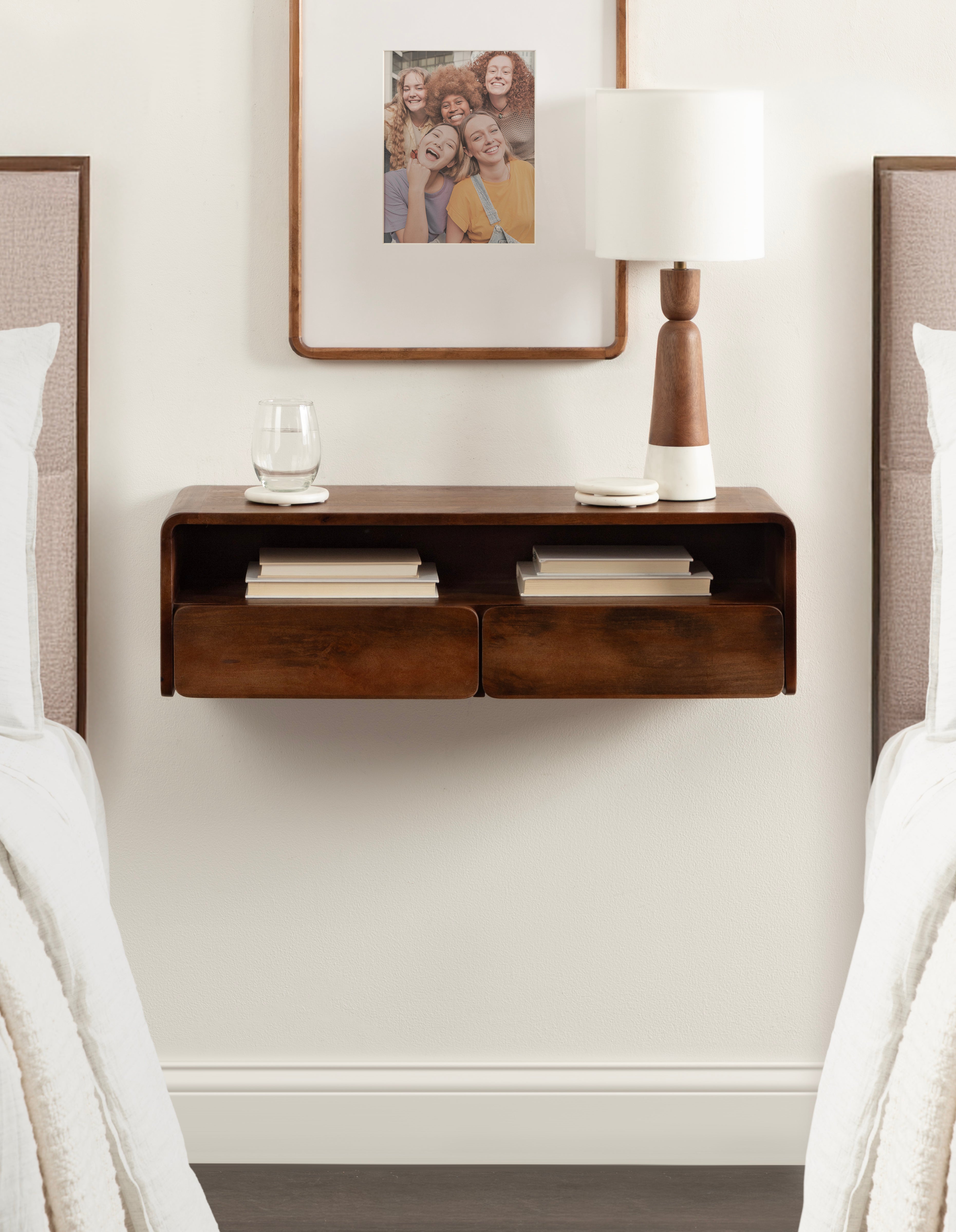 Kato Wood Floating Console Table