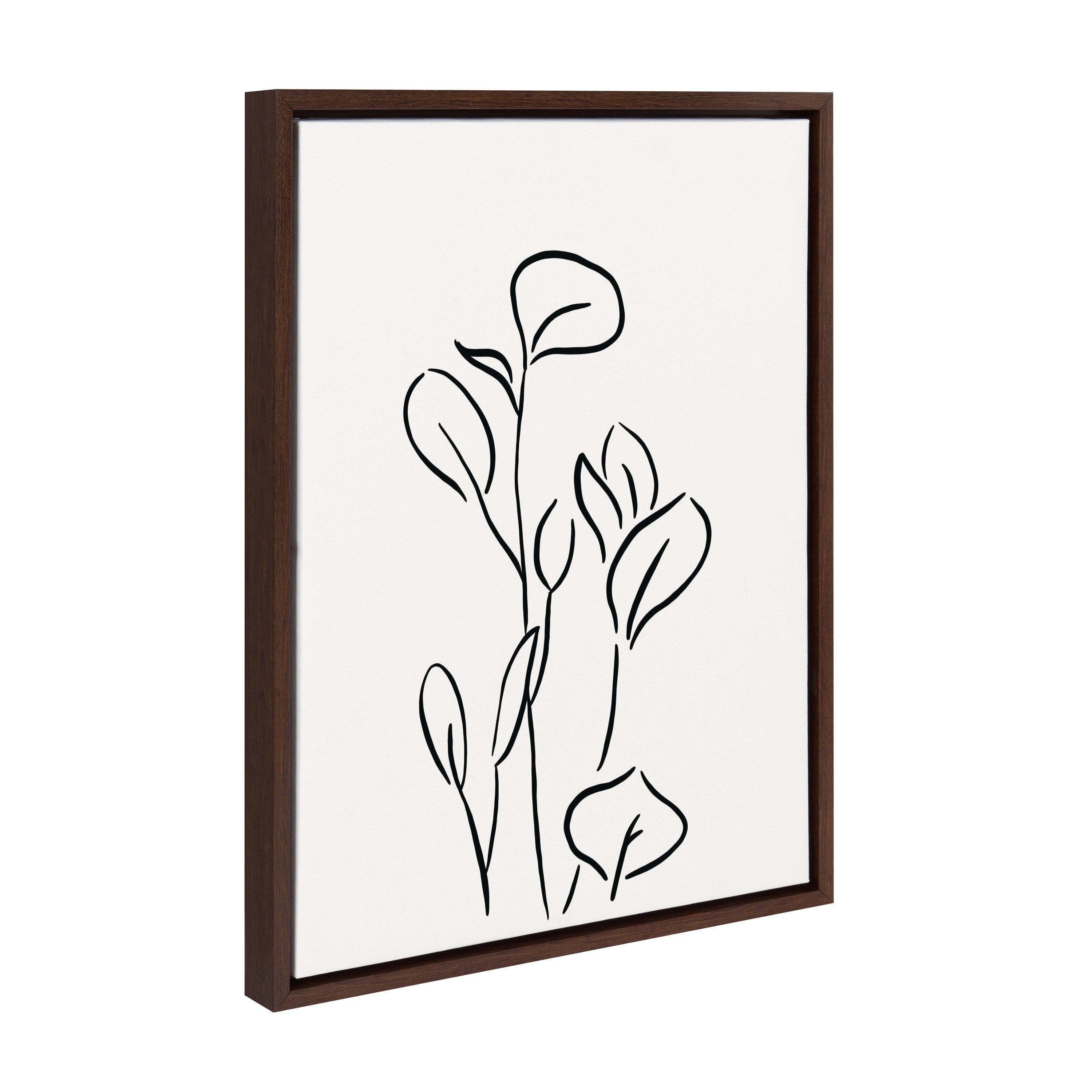 Sylvie Botanical Sketch Print No 3 Framed Canvas by kateandlaurel - product image 20 for Resin Society