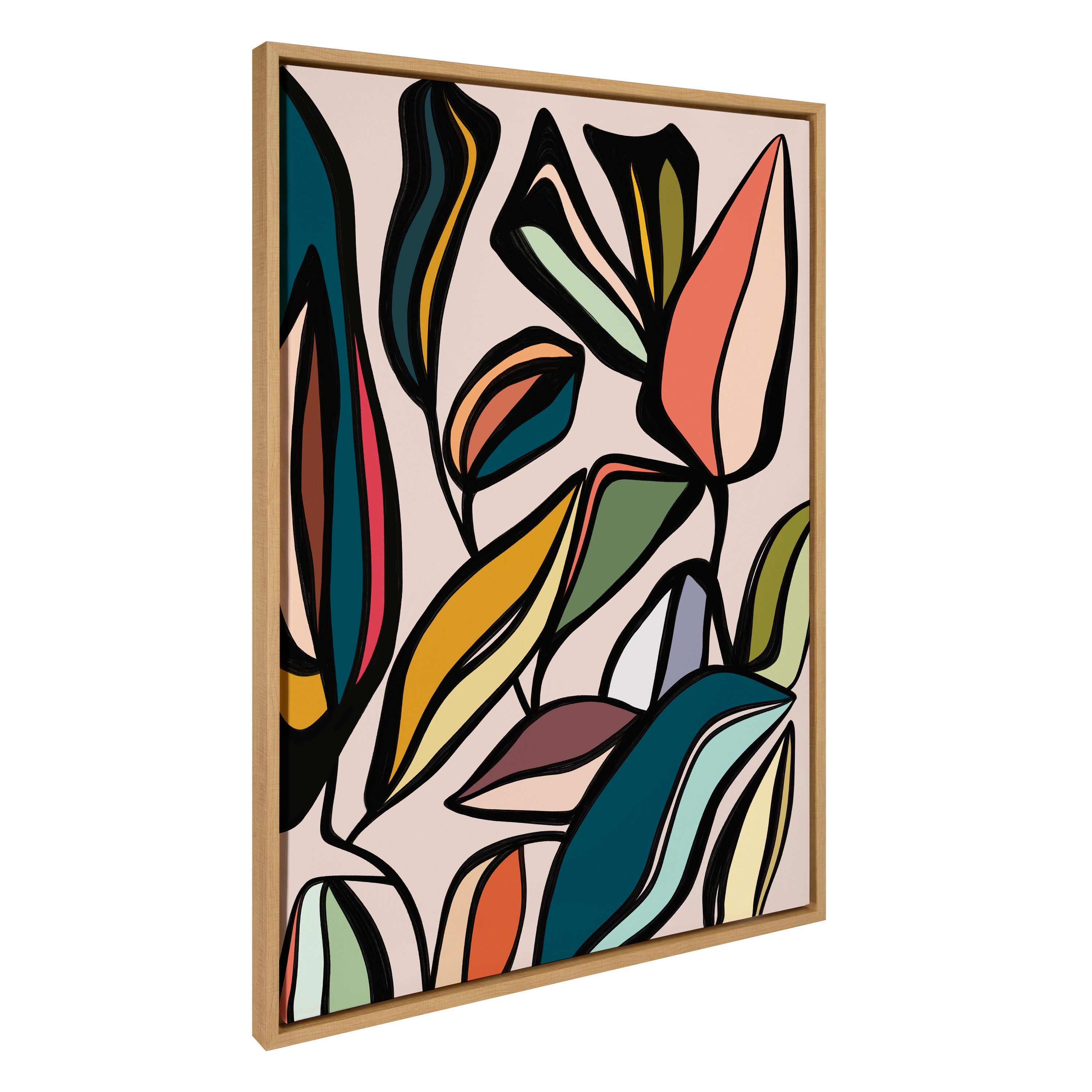 Sylvie Fanciful Ficus Framed Canvas by Alicia Bock