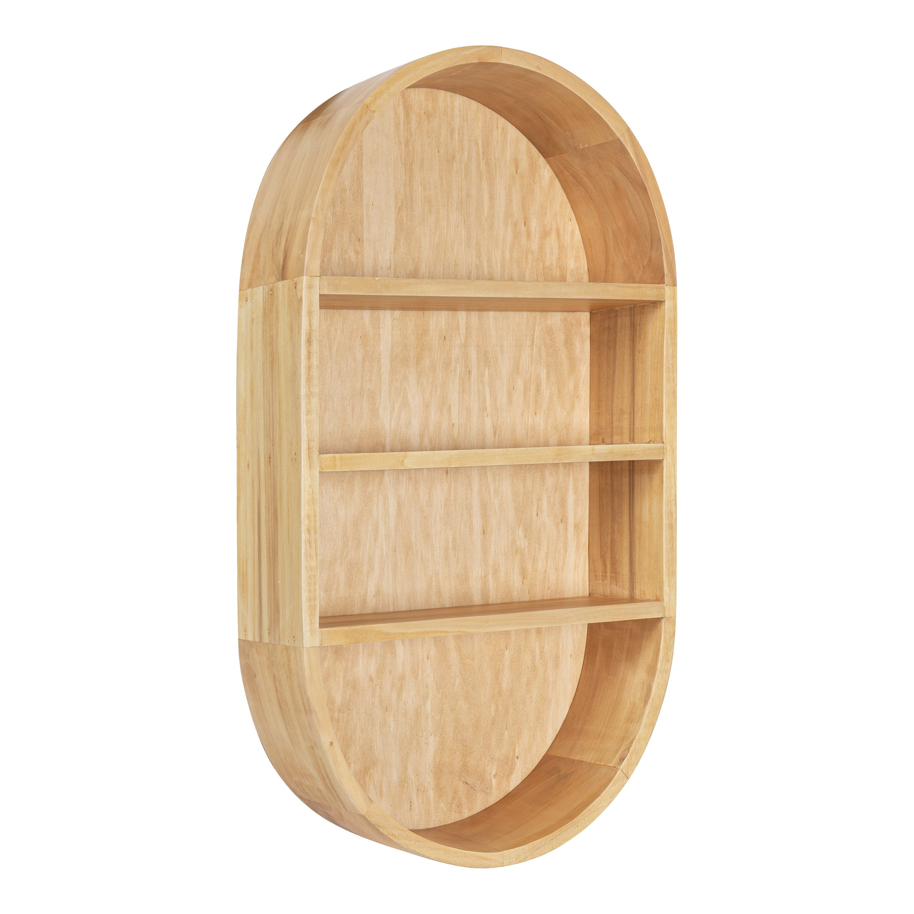 Hutton Wood Capsule Wall Shelf by kateandlaurel - main product image for Resin Society