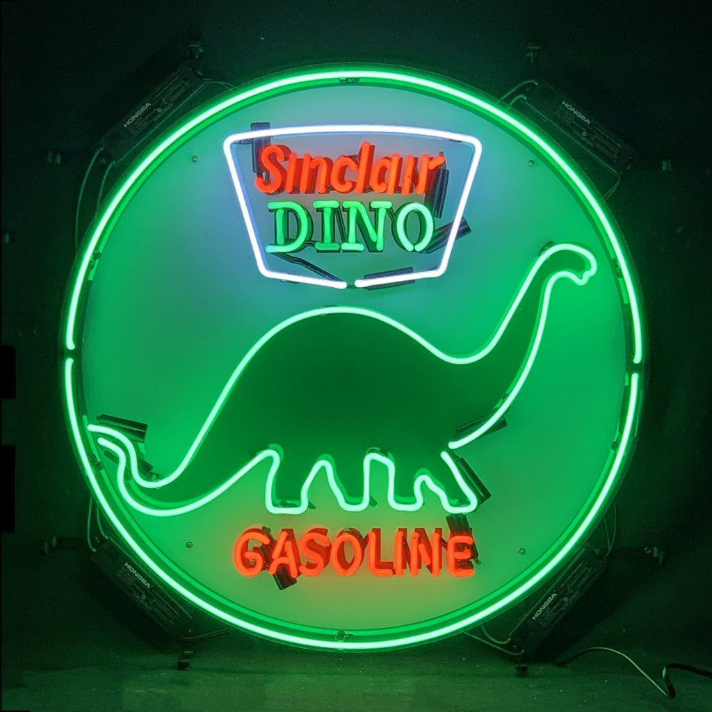 Sinclair Dino Gasoline Neon Signs Light by Neon Signs Land - product image 2 for Resin Society