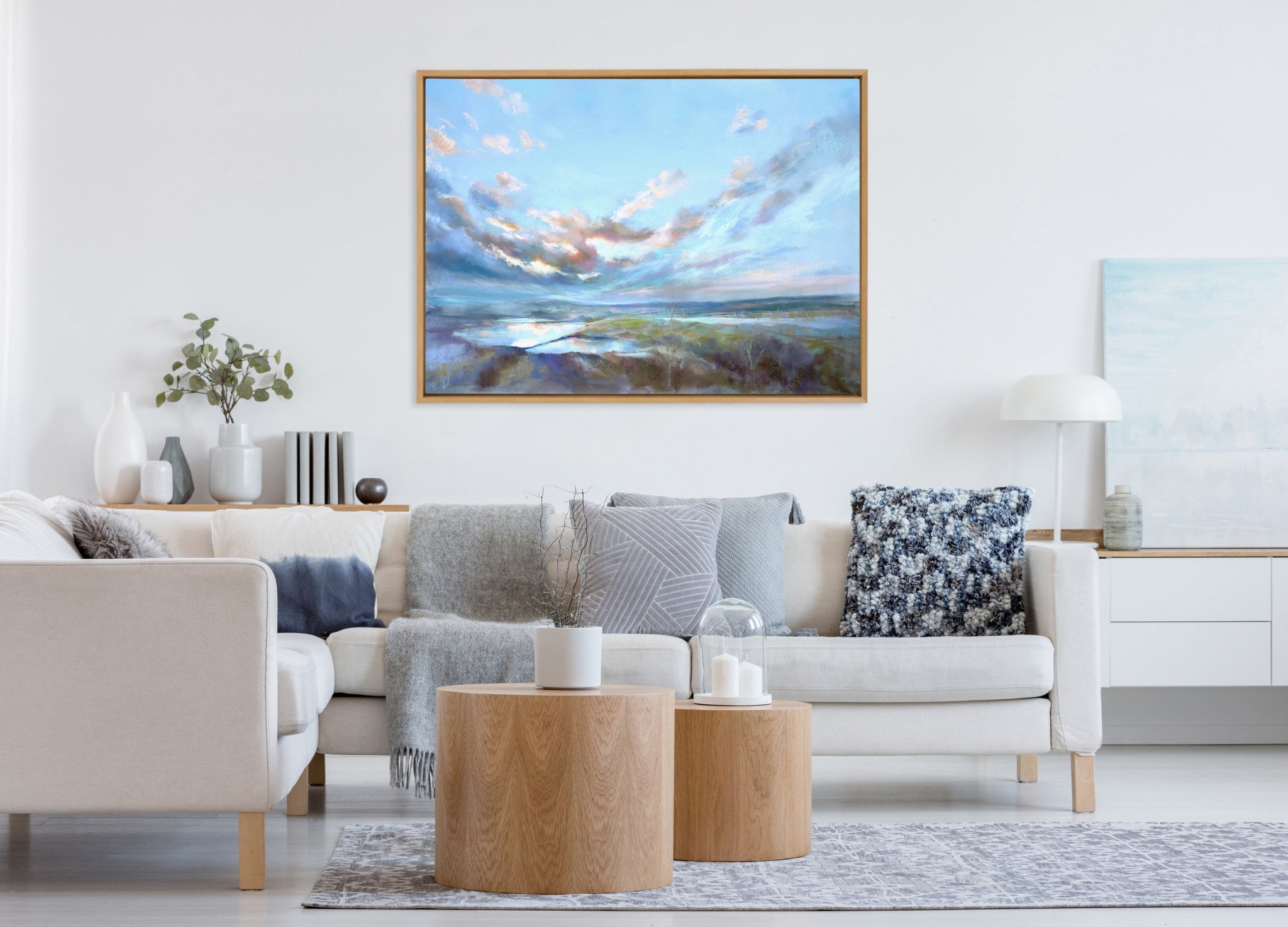 Sylvie Looking West Fairburn Ings Framed Canvas by Nel Whatmore
