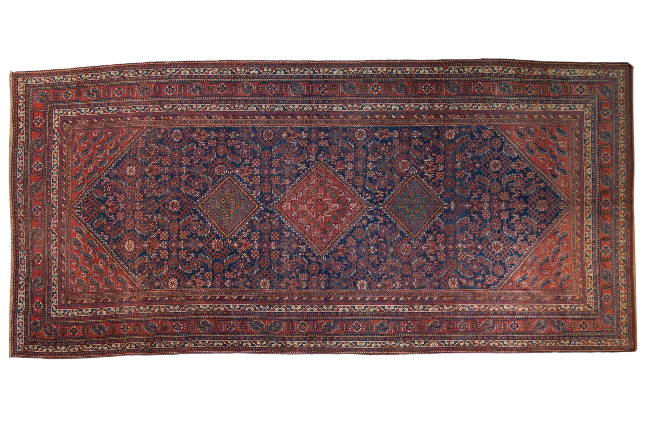RESERVED 7.5x16 Vintage Afshar Carpet Runner