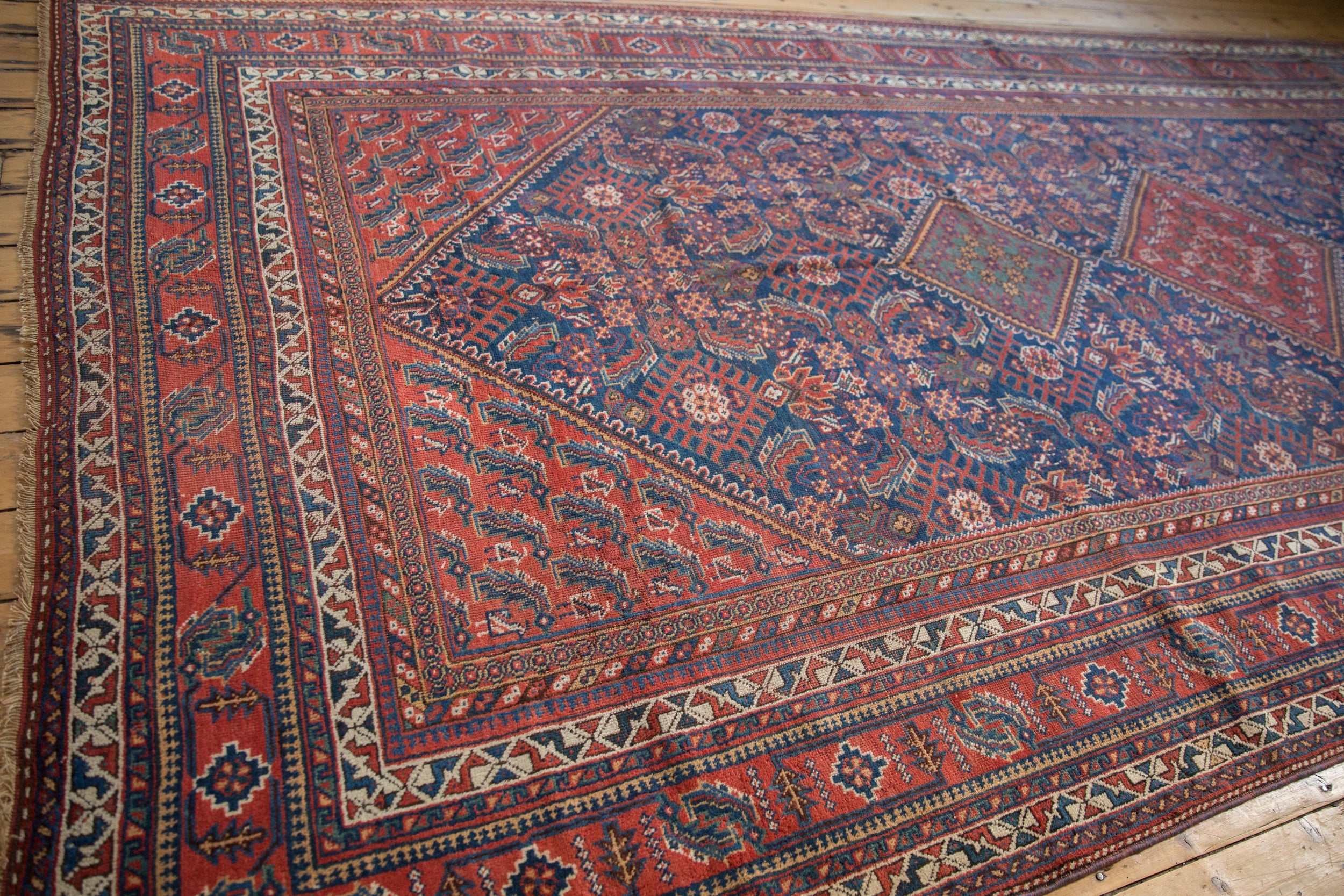 RESERVED 7.5x16 Vintage Afshar Carpet Runner