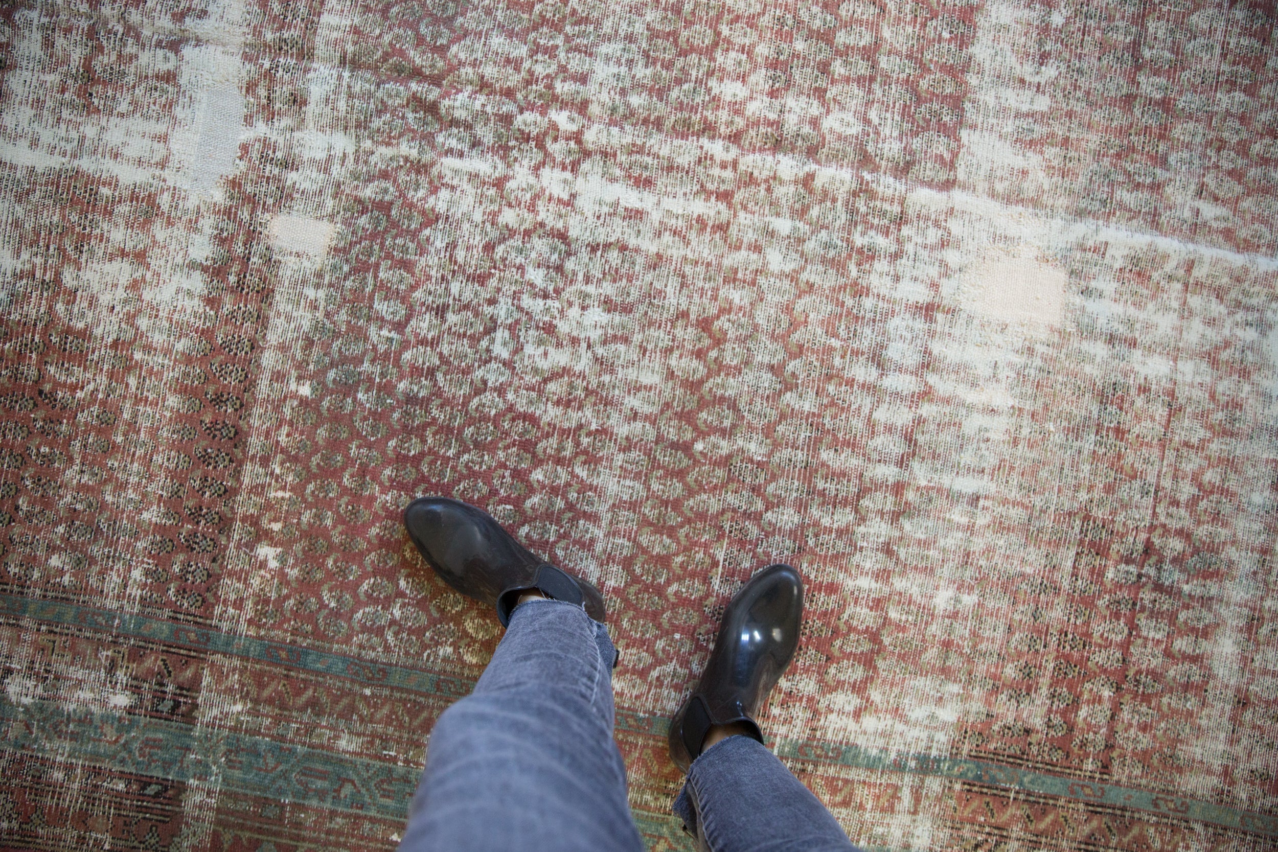 6.5x16.5 Antique Distressed Malayer Rug Runner by Old New House® - product image 2 for Resin Society
