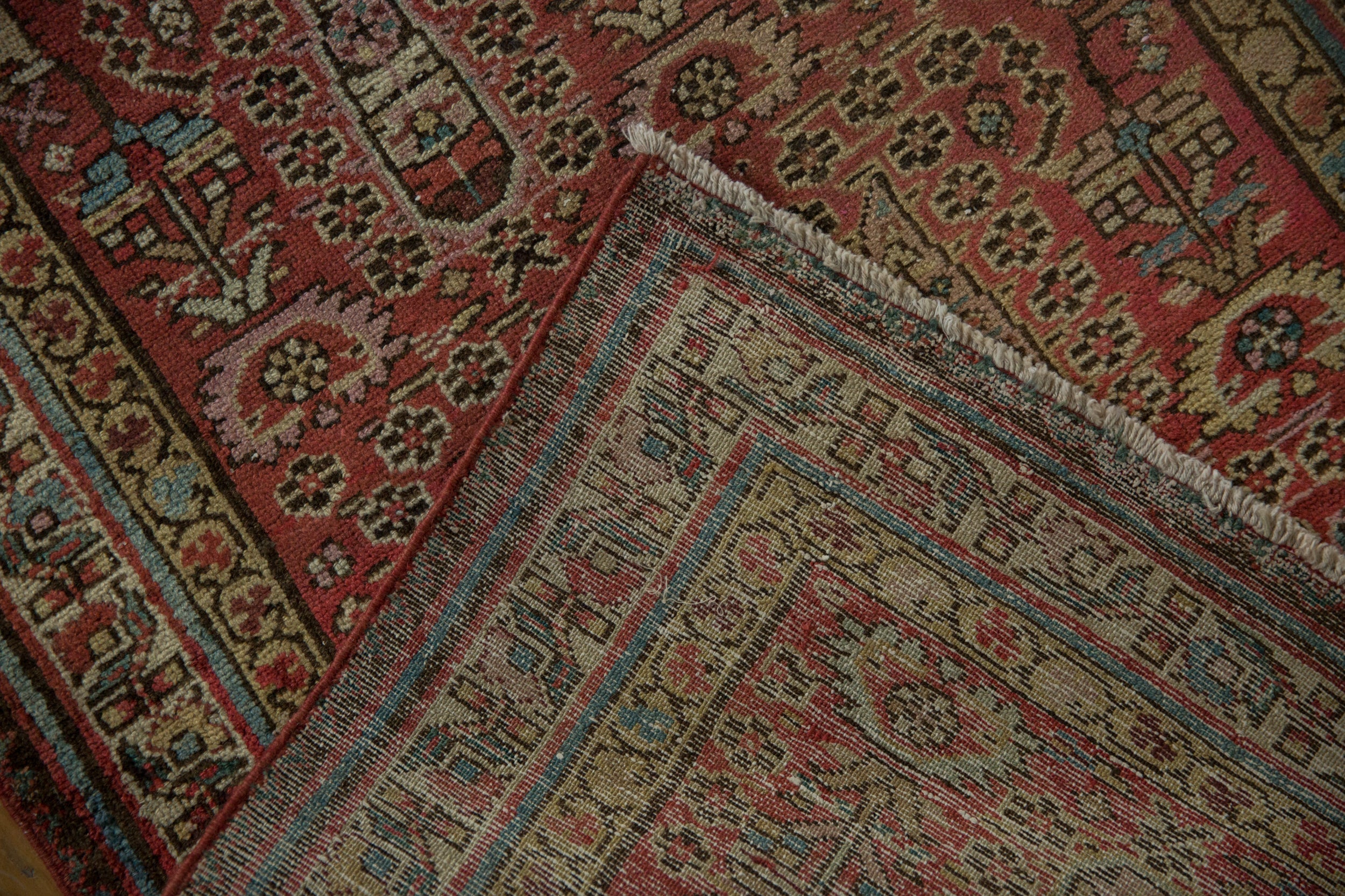 3x14.5 Vintage Distressed Fragment Malayer Rug Runner by Old New House® - product image 10 for Resin Society