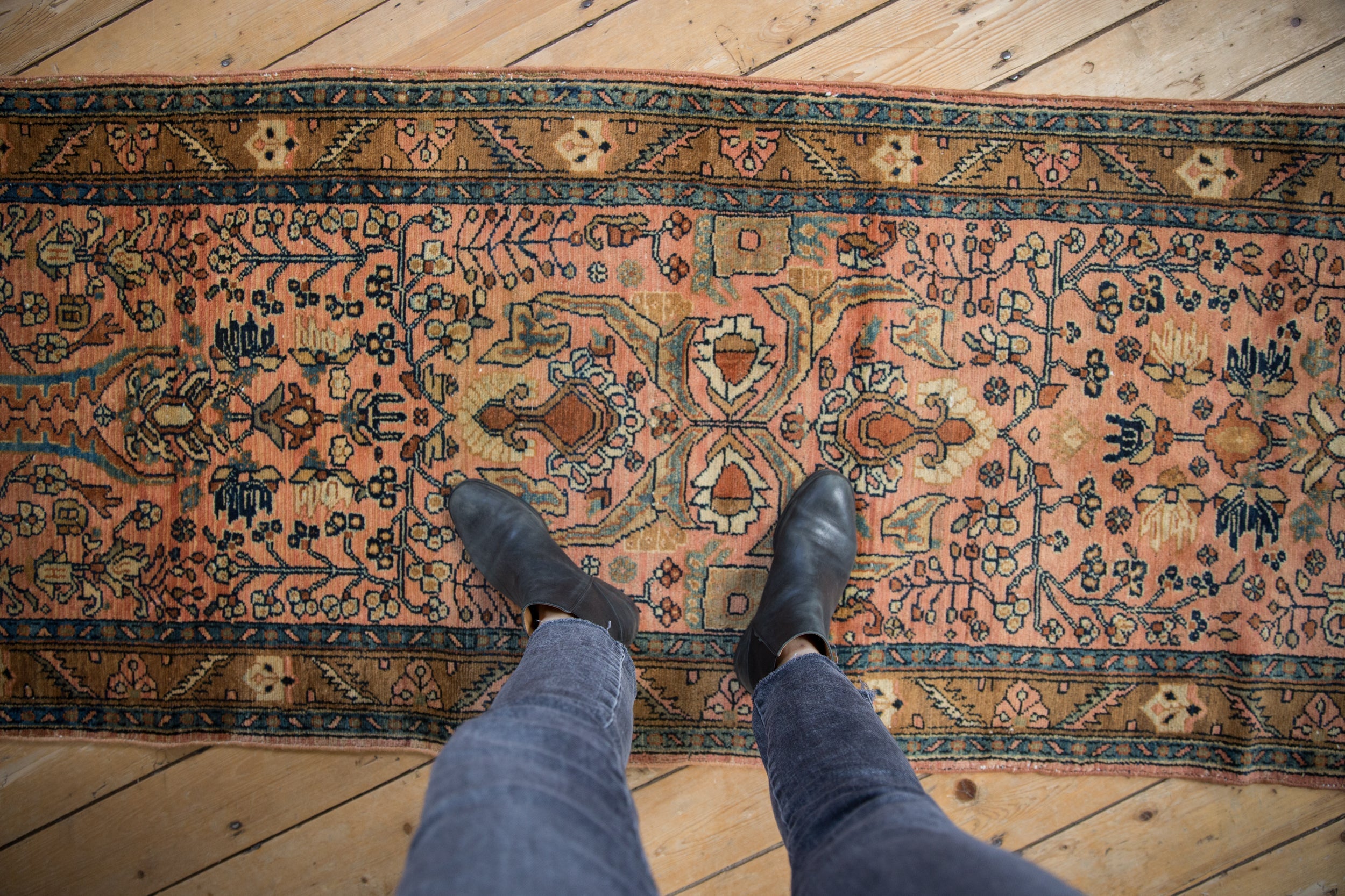 RESERVED 2.5x20 Vintage Lilihan Rug Runner