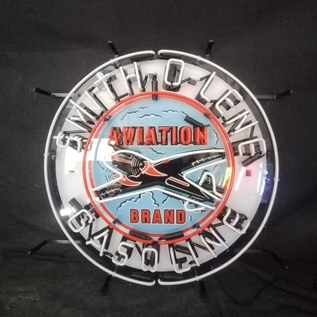 Blue Smith-o-lene Gasoline Aviation Brand Neon Signs Light by Neon Signs Land - product image 4 for Resin Society