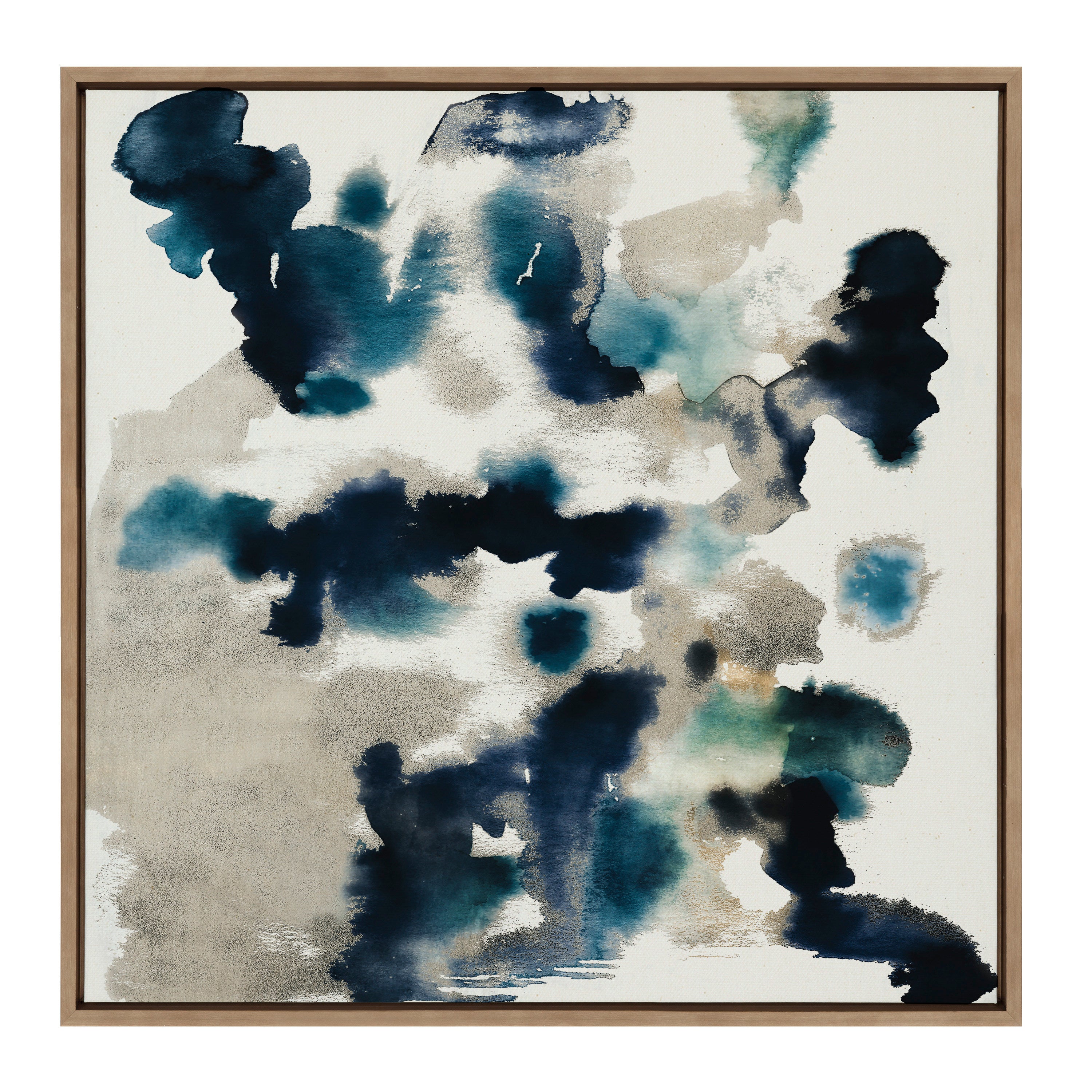 Sylvie Gilded Watercolor Framed Canvas