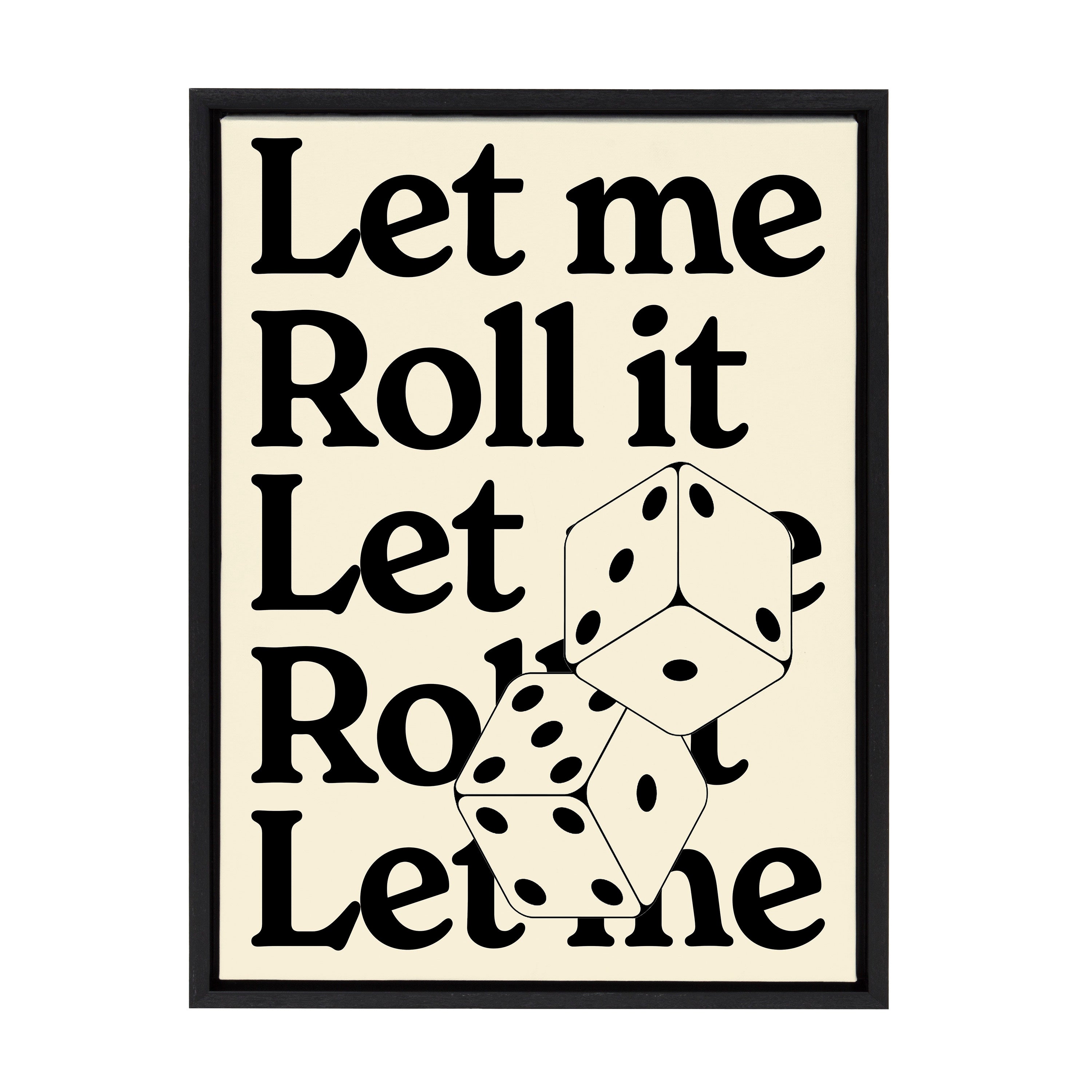 Sylvie Let Me Roll It Framed Canvas by Alli Standefer